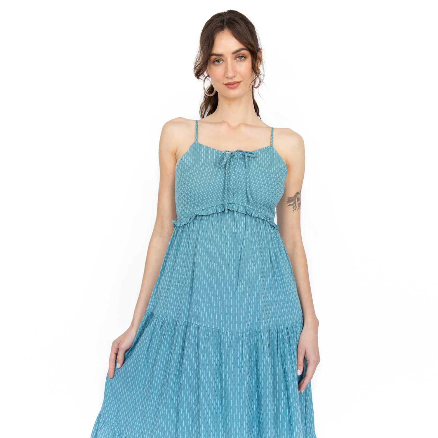 Vestido Amarre Escote Kristi Verde Racaventura-3