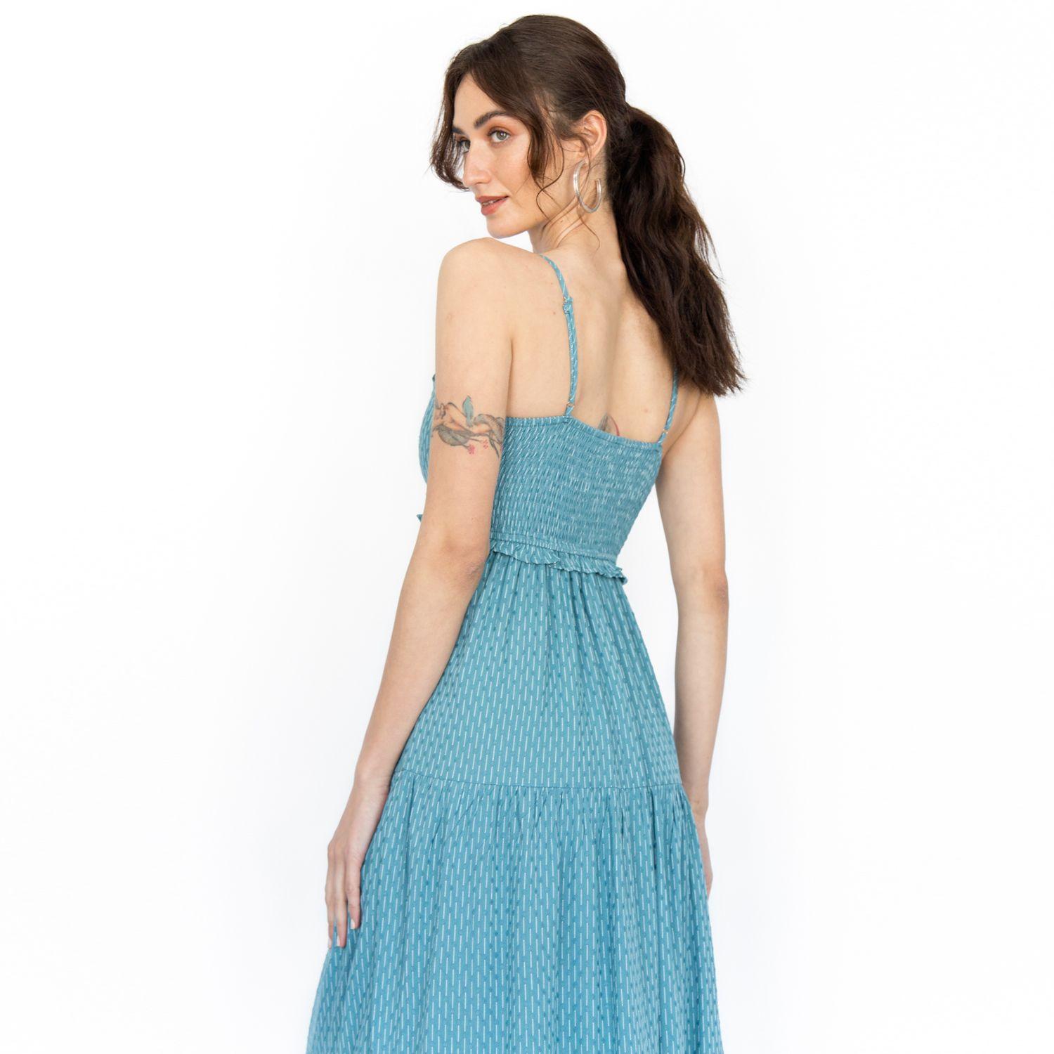 Vestido Amarre Escote Kristi Verde Racaventura-4