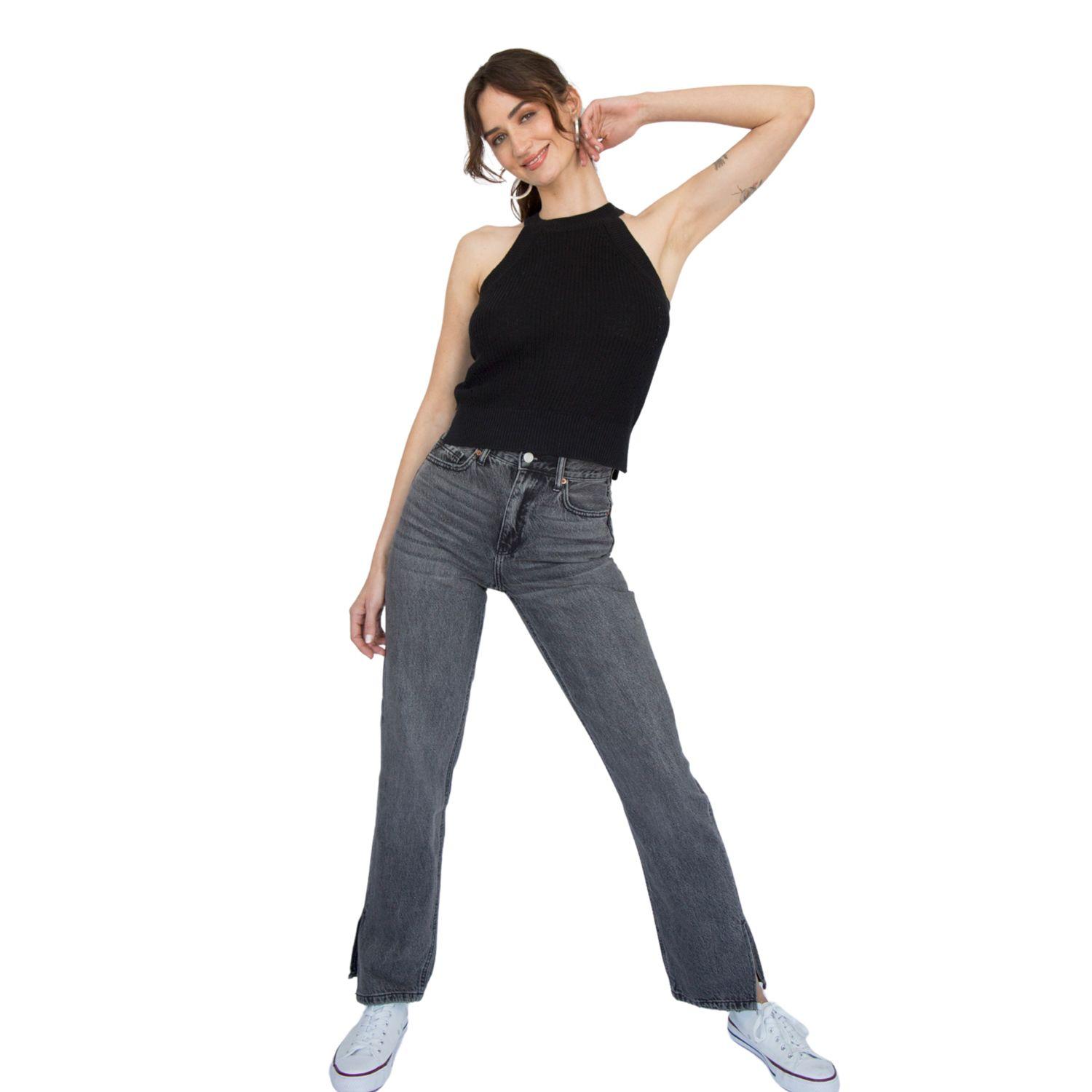 Jeans Straight James Gris Racaventura-0