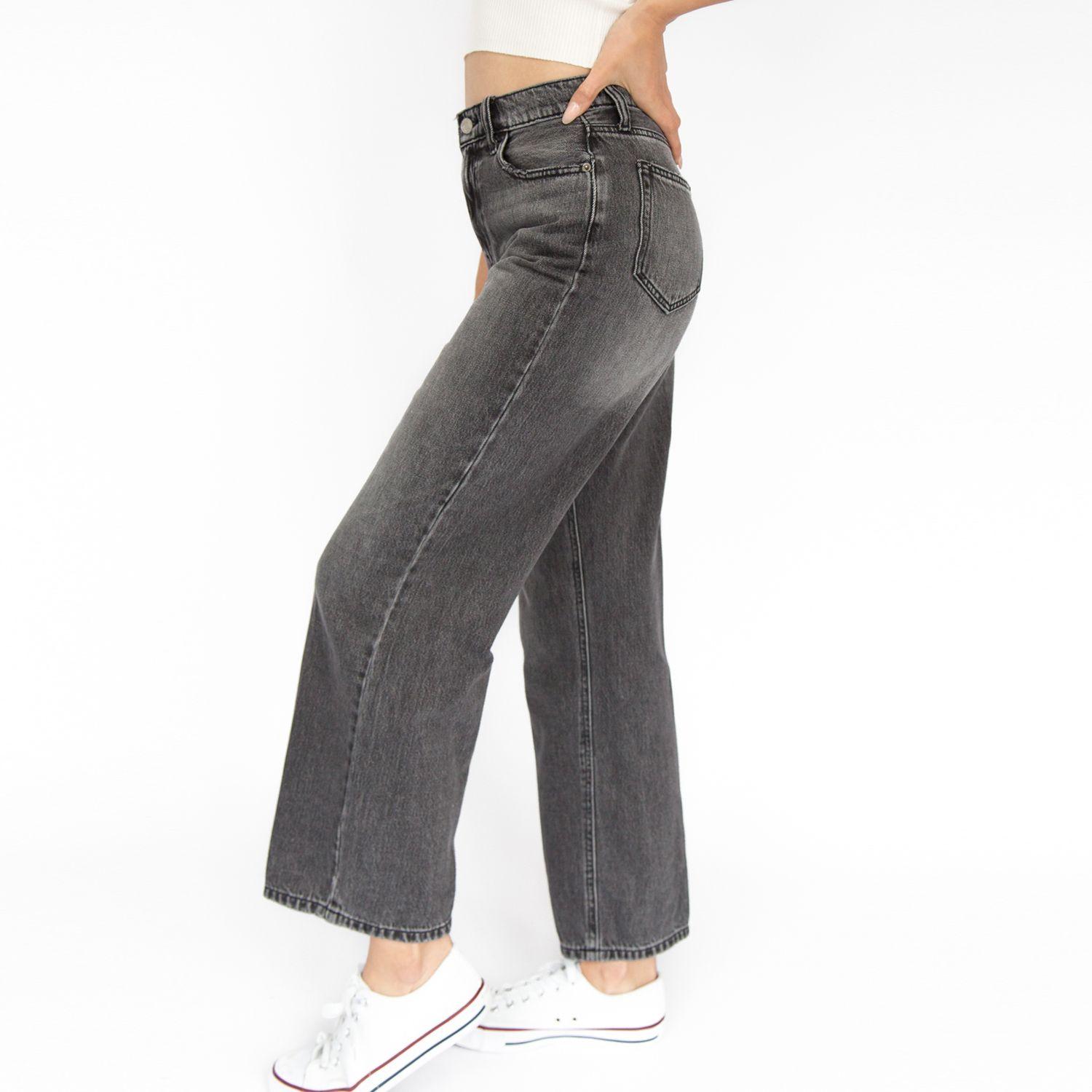 Jeans Wide Leg Rhodes Gris Racaventura-3