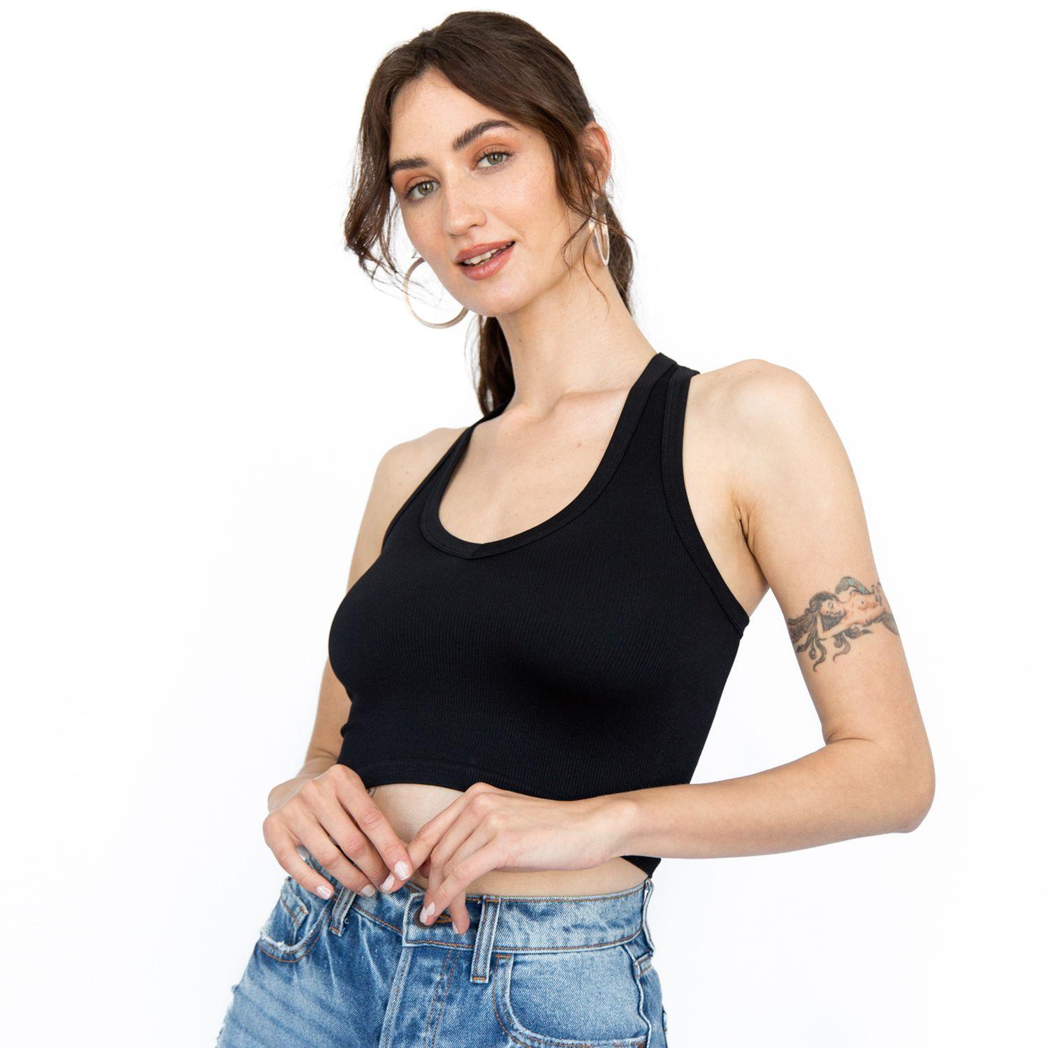 Polera Espalda Musculosa Teresa Negro Racaventura-1