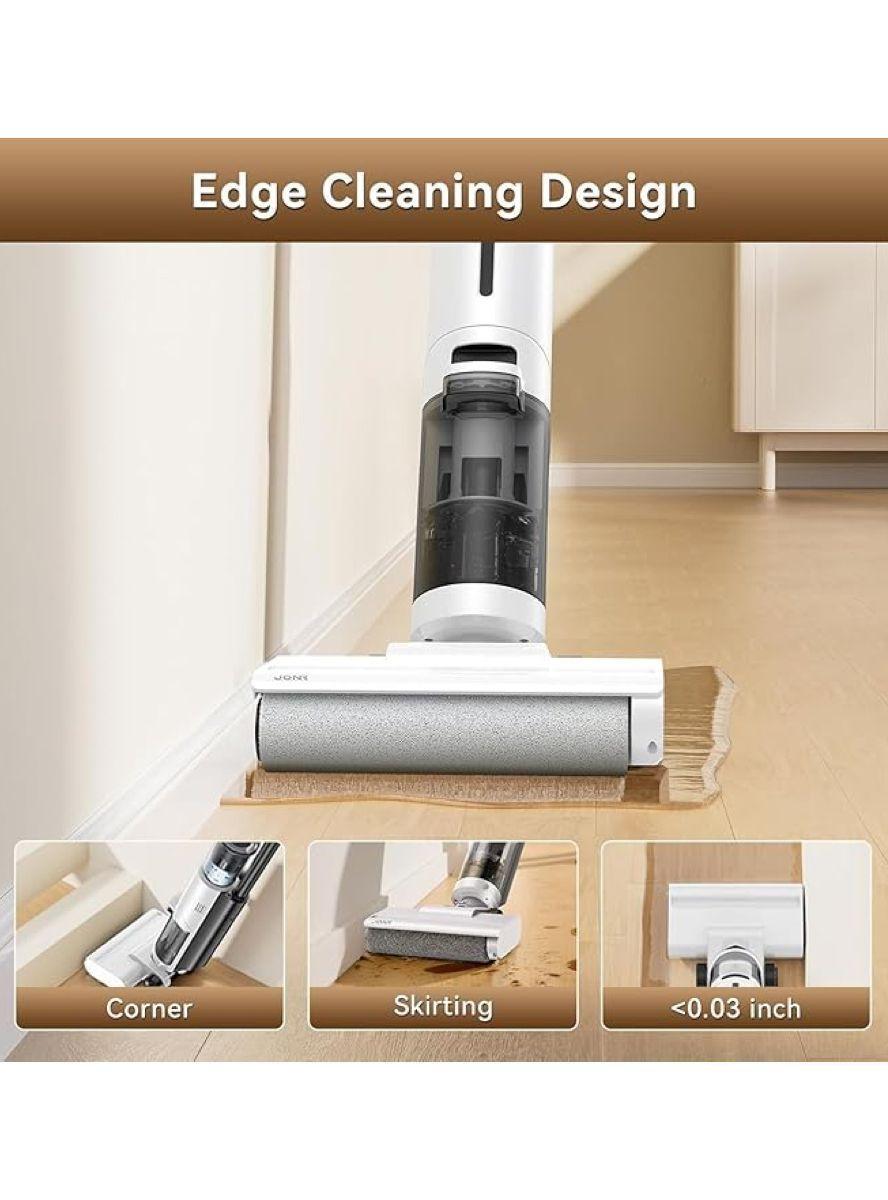 Marca JONR ED12 Lite – Aspiradora en seco y húmedo, sin cable, con autolavado-3