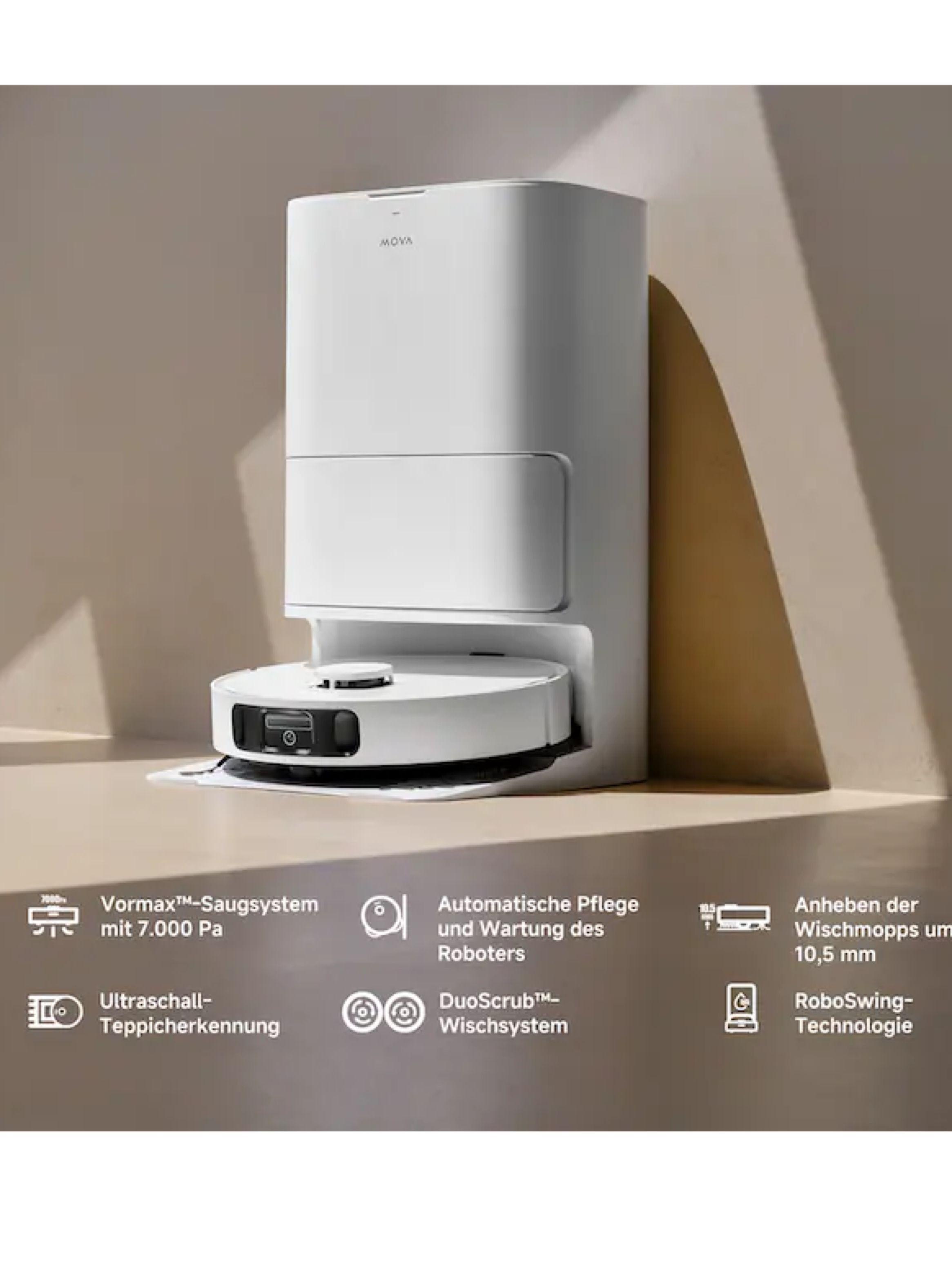 Dreame Mova E30 Ultra Robot Aspirador y Fregasuelos, 7000Pa Succion, Reacondicionado-5