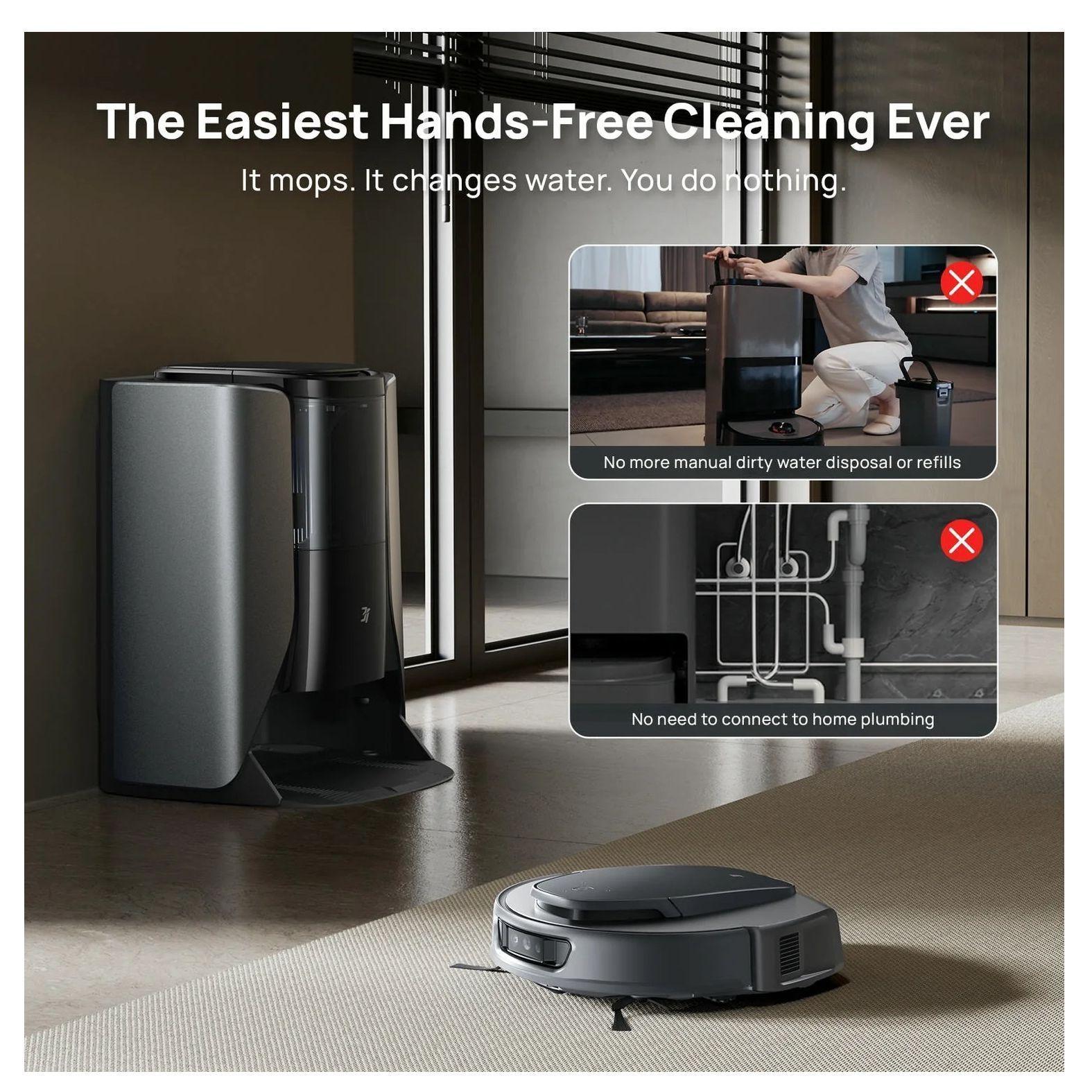 3itech S10 Ultra Robot Aspirador y trapeador con sistema WaterRecycl, succión de 13000 Pa-5