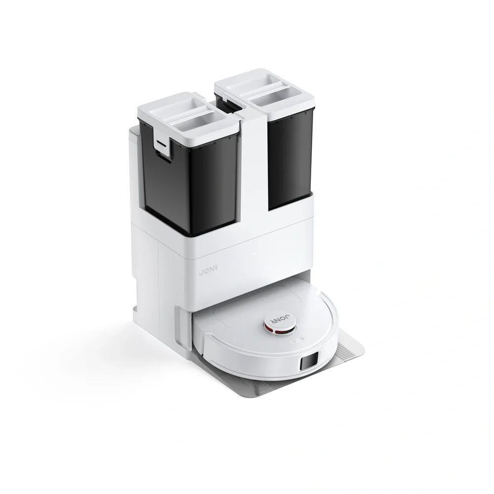 Robot aspiradora JONR T5 Lite con base de secado y lavado de mopa dos mopas giratorias Open Box-2