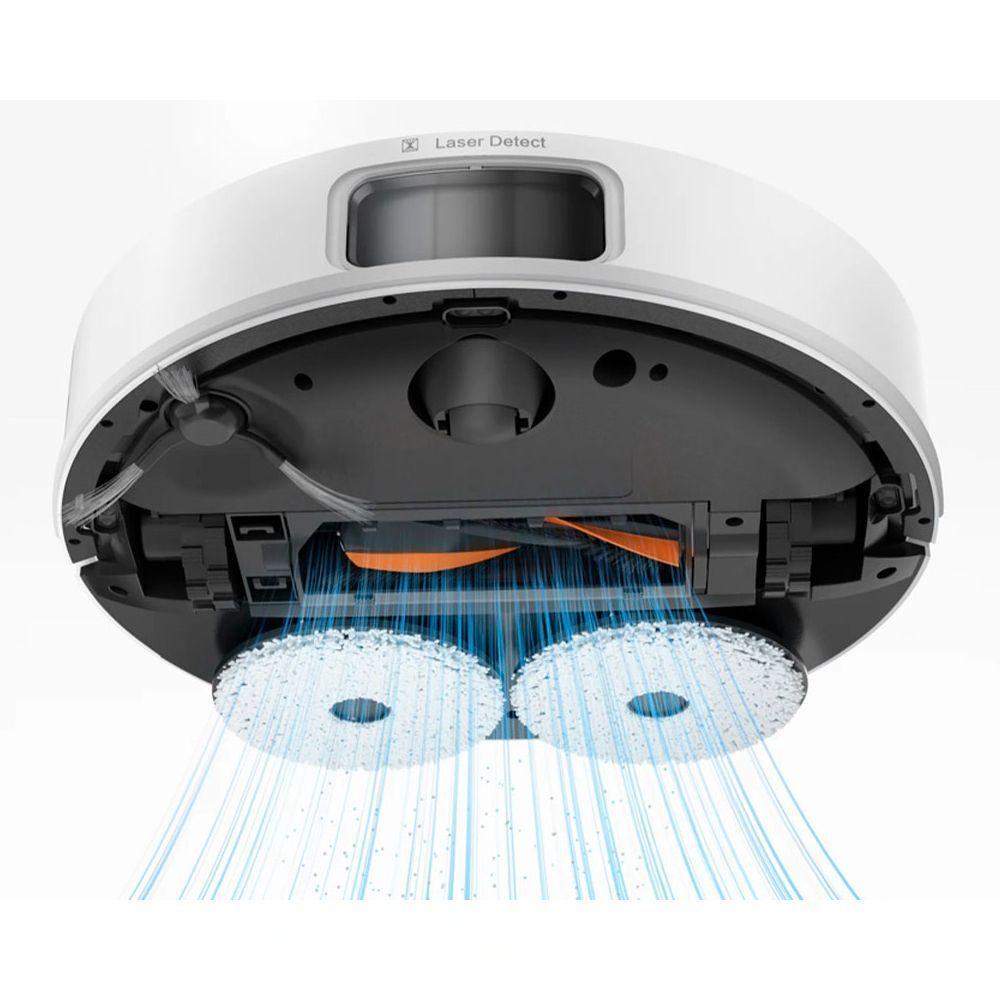 Robot aspiradora JONR T5 Lite con base de secado y lavado de mopa dos mopas giratorias Open Box-4