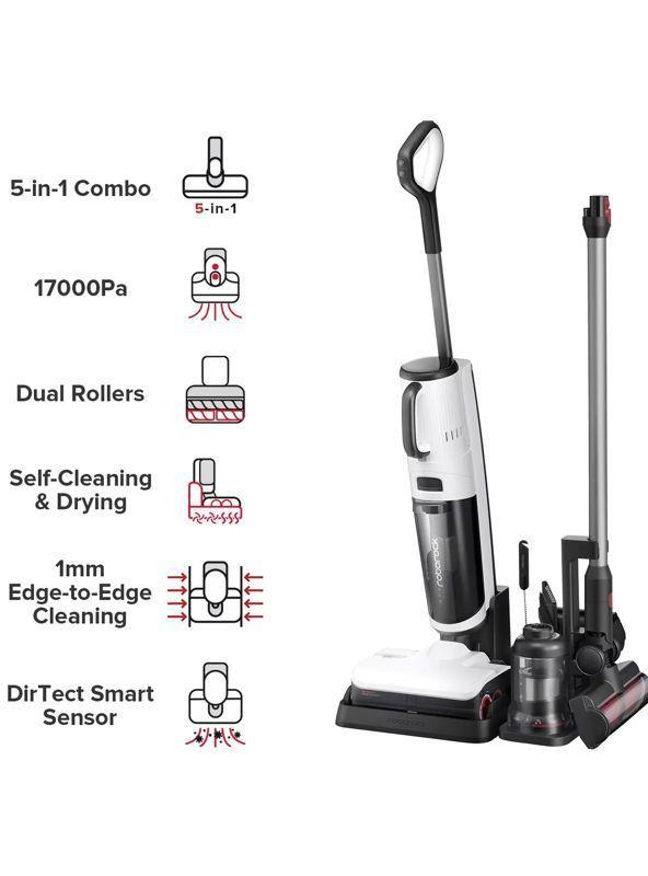 Roborock Dyad Pro Combo Aspiradora en seco y húmedo, aspiradora inalámbrica 5 en 1, 17000PA Succion-1
