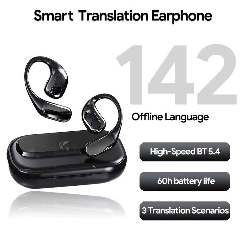 Traductor de auriculares en tiempo real T23 BT 5 4 Soporte inal mbrico 142 idiomas en l nea 7 Traduc-2