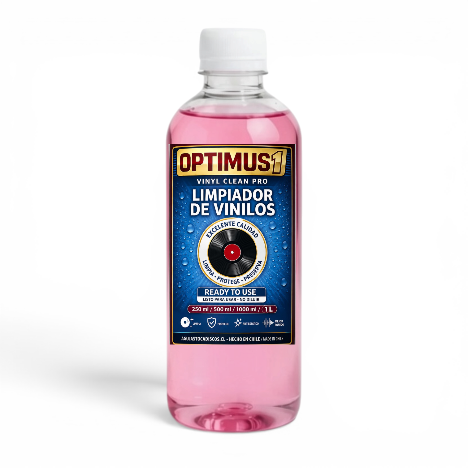 PACK LIMPIEZA DISCOS VINILOS + RECARGA 500ML LIQUIDO-3