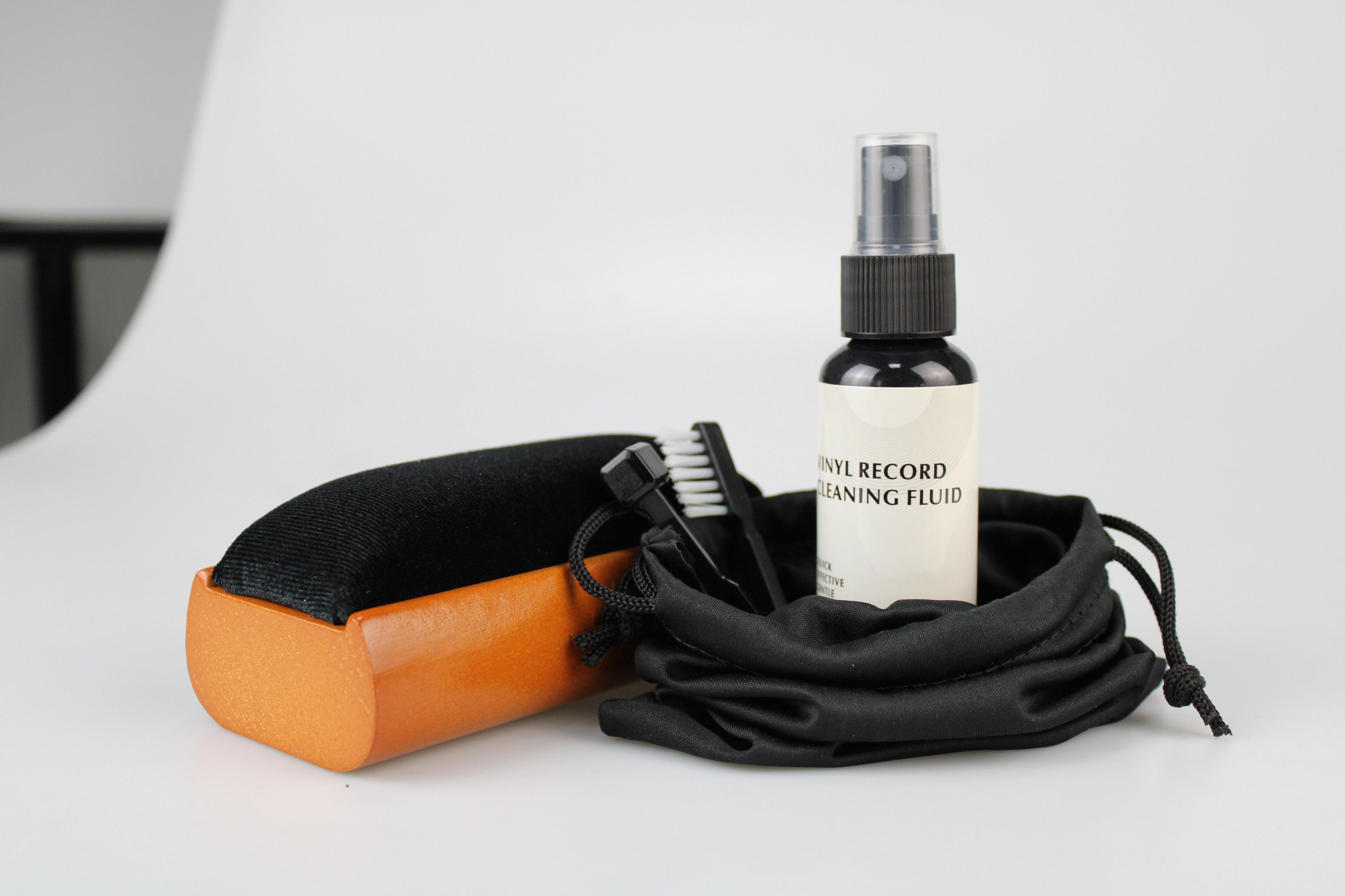 Kit Limpieza Disco Vinilo 5x1 Cepillo Spray Gel Aguja Guantes-7