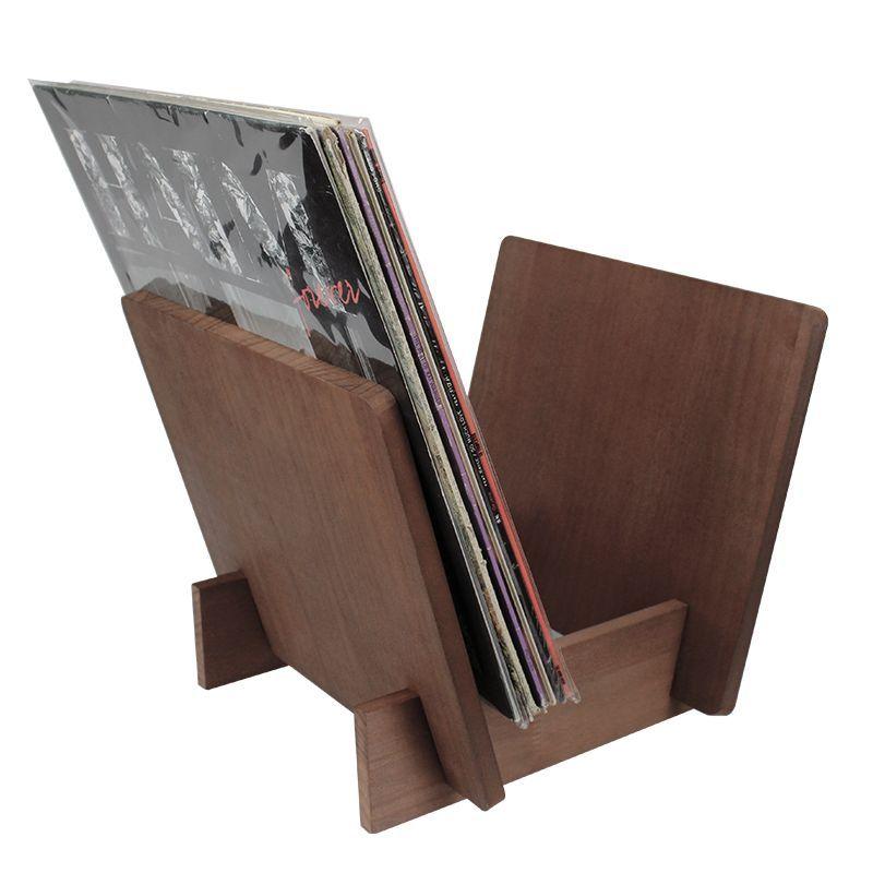 Portavinilos Madera Capacidad 20 Lp Para Tornamesas-3