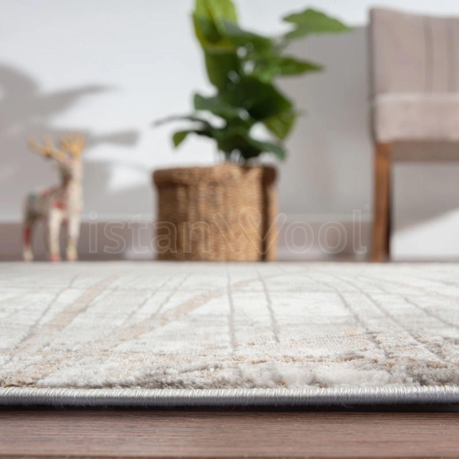 Alfombra Moderna Diseño 120X180cms.Café-3