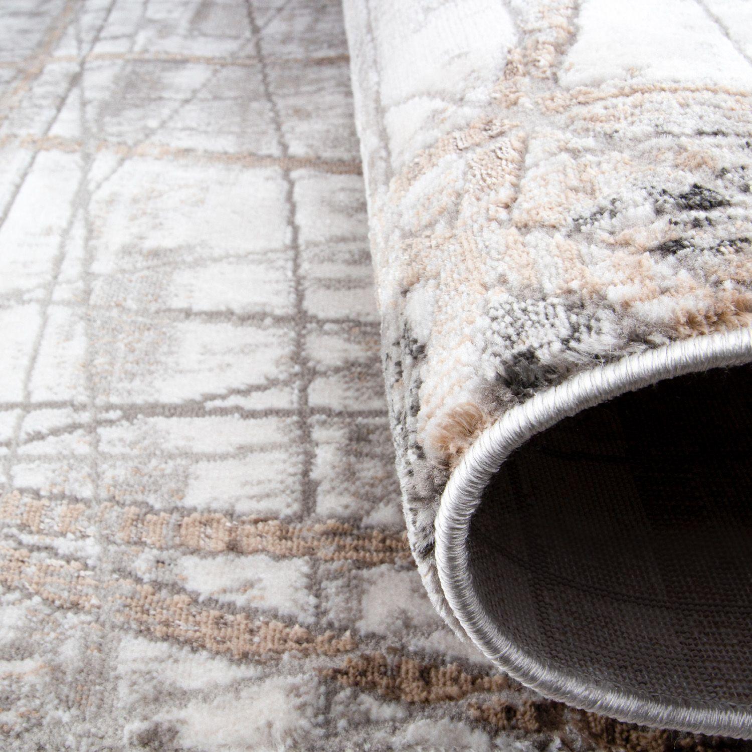 Alfombra Moderna Diseño 120X180cms.Café-2