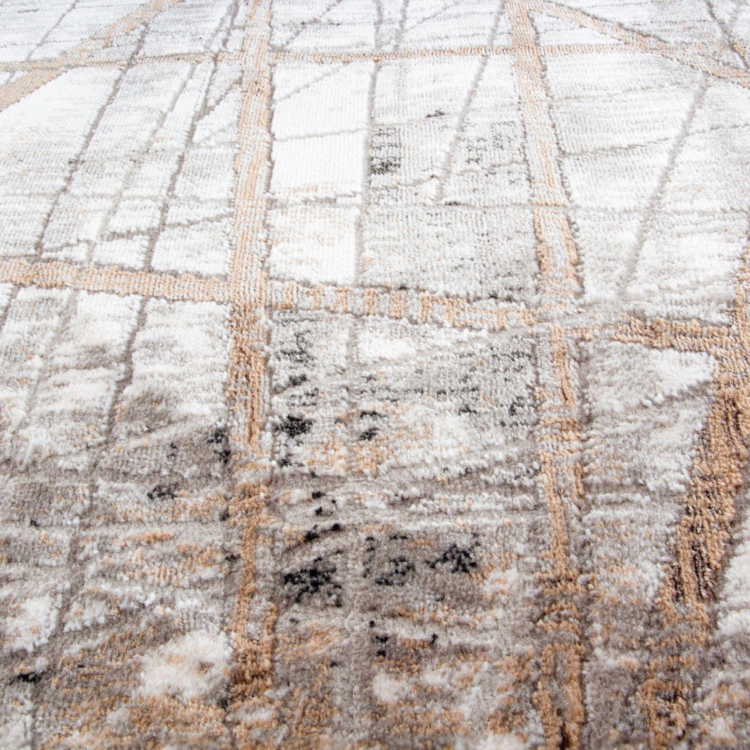 Alfombra Moderna Diseño 120X180cms.Café-1