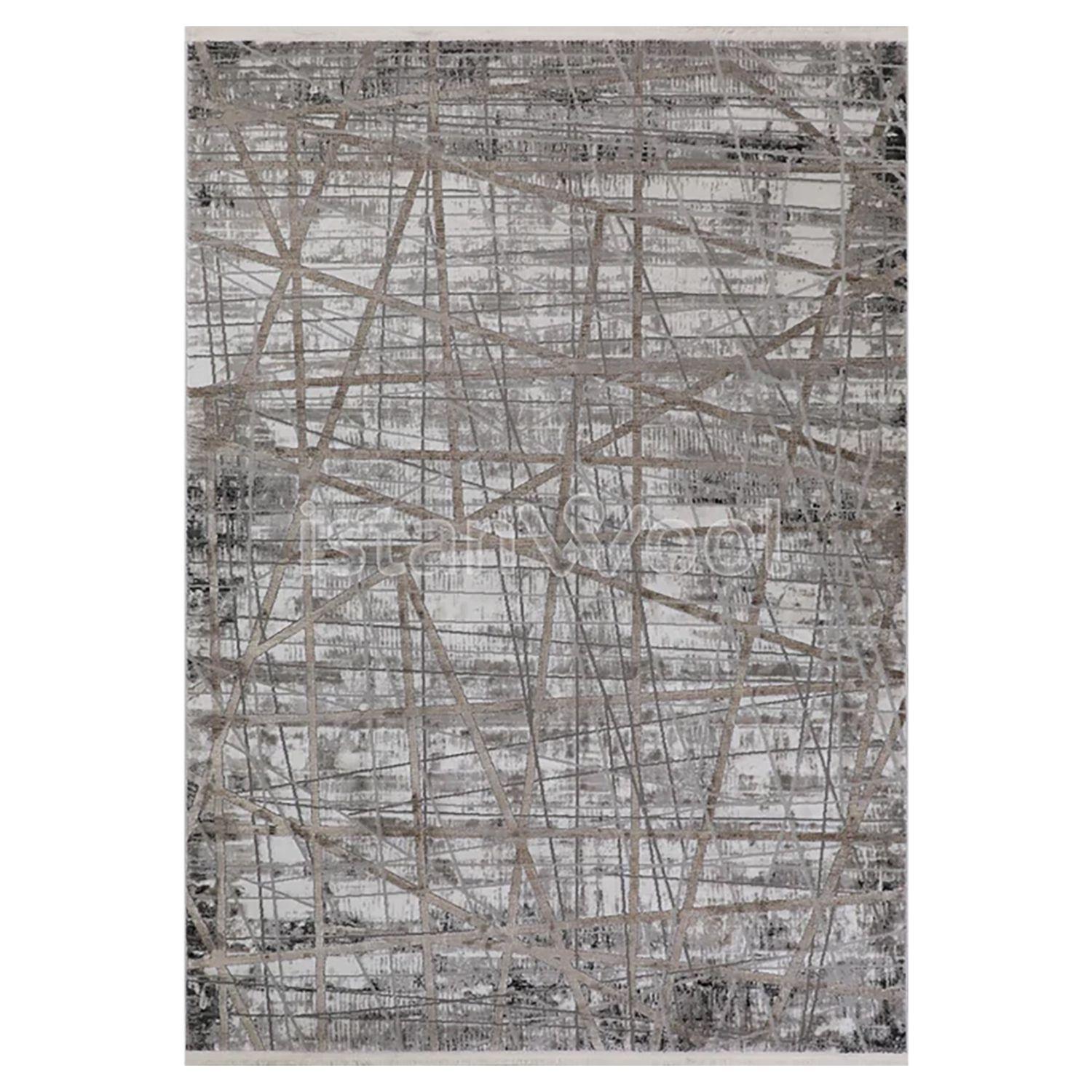 Alfombra Moderna Diseño 120X180cms.Café-0