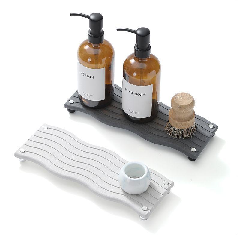 Organizador Baño Cocina Secado Rápido Para Jabón Y Esponjas Ondulado-4
