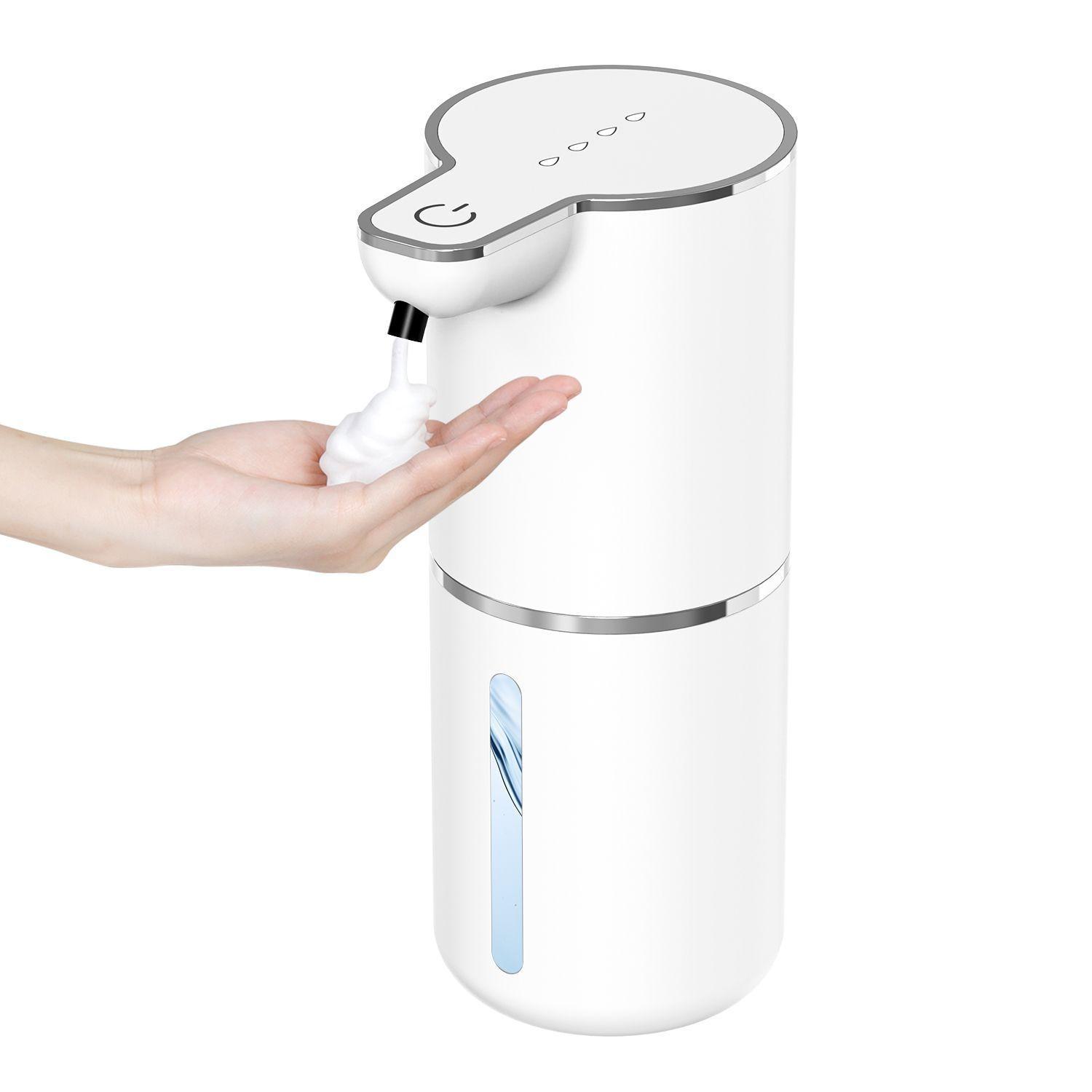 Dispensador Automático De Jabón Eléctrico Sensor Recargable Blanco-2
