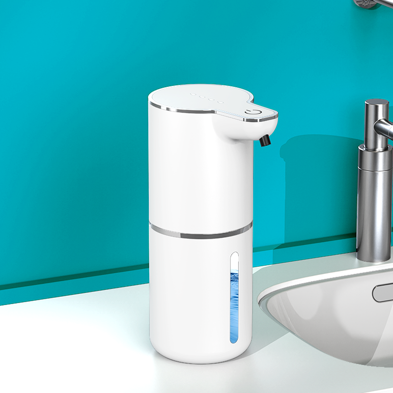 Dispensador Automático De Jabón Eléctrico Sensor Recargable Blanco-4