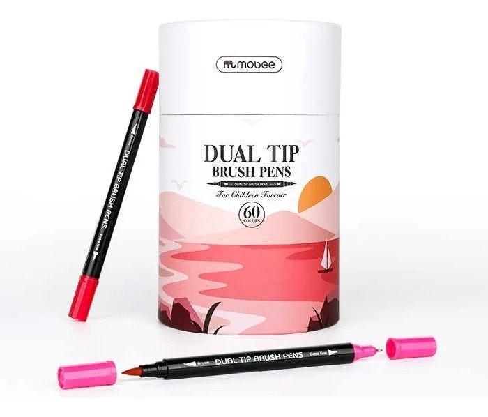 Marcador Doble Punta Dual Lettering 60 Lápices Brush Color-0