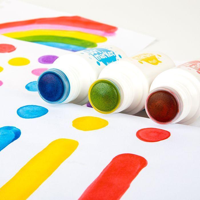 Marcadores De Punto Mobee 6 Colores Pintura Lavable-2