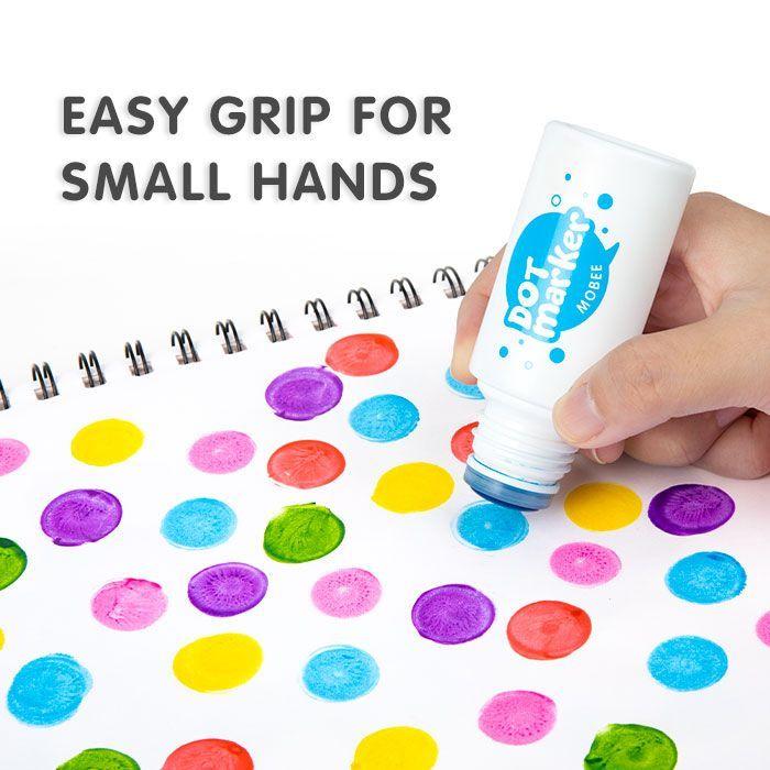 Marcadores De Punto Mobee 6 Colores Pintura Lavable-3