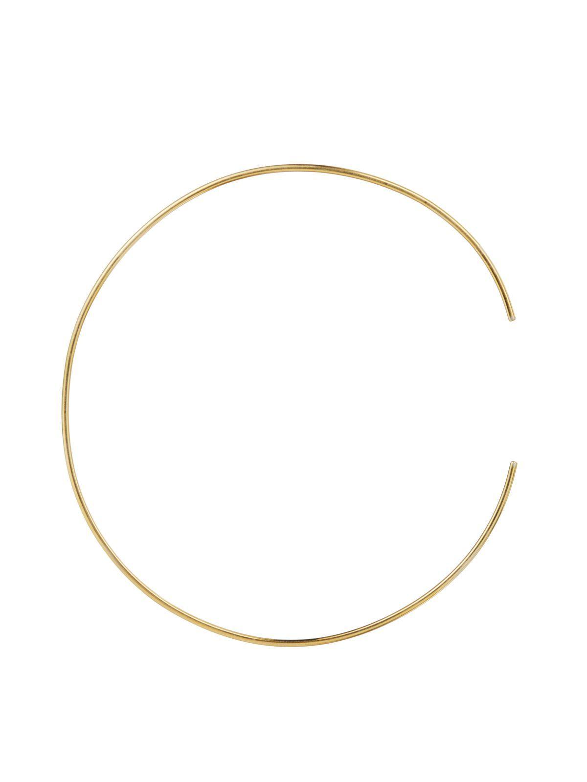 Choker 2 mm de grosor baño de oro 18 K-0