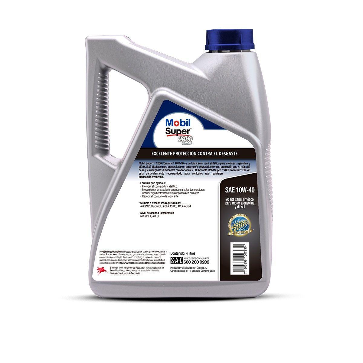 Aceite motor Mobil SUPER 2000 FORMULA P X1 10W-40, 4lt-1