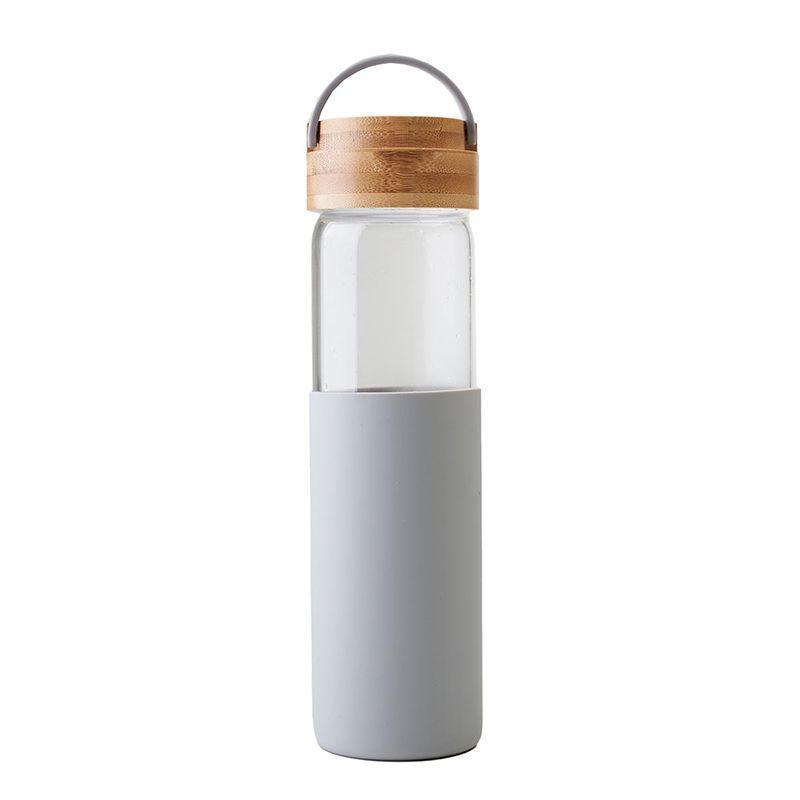 Botella De Vidrio Y Bamboo Reutilizable-2
