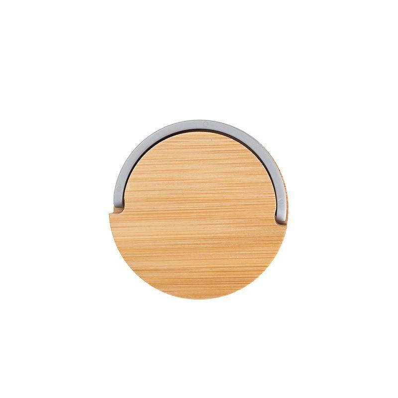 Botella De Vidrio Y Bamboo Reutilizable-5