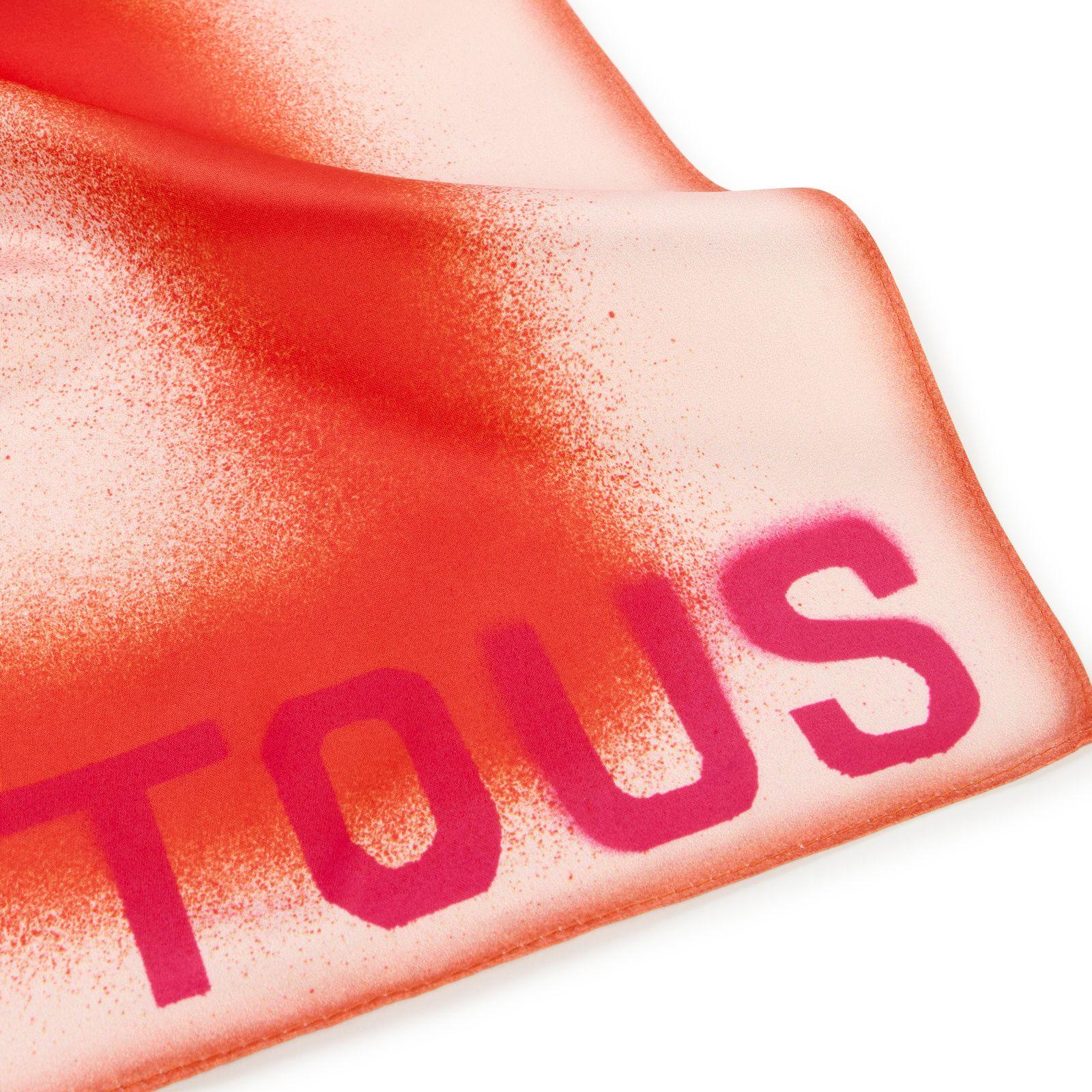 Pañuelo cuadrado naranja TOUS Motifs Tulip-1