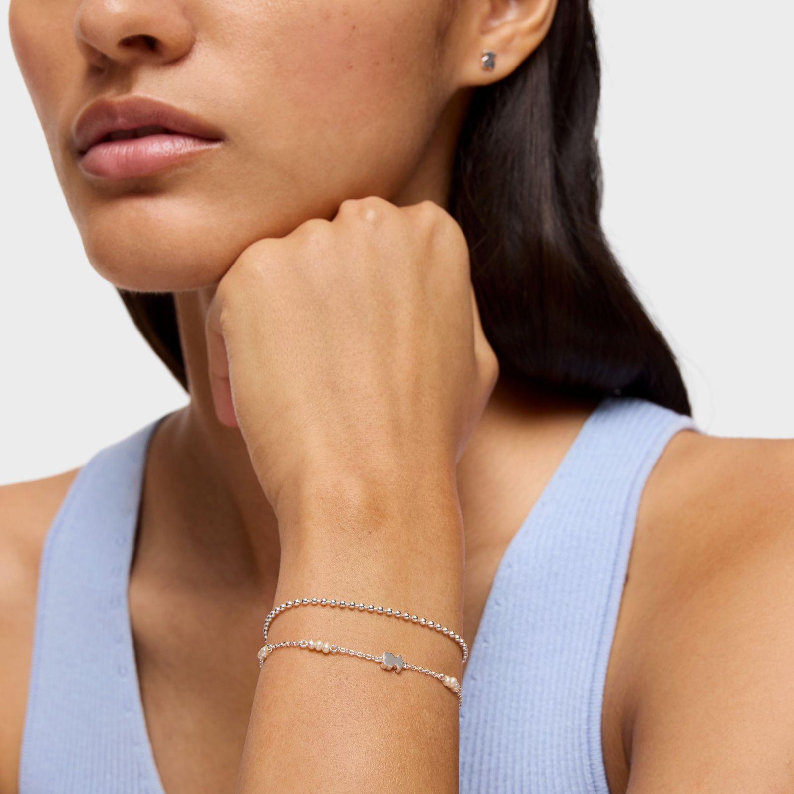 Pulsera cadena de plata, perlas cultivadas Sweet Dolls-4