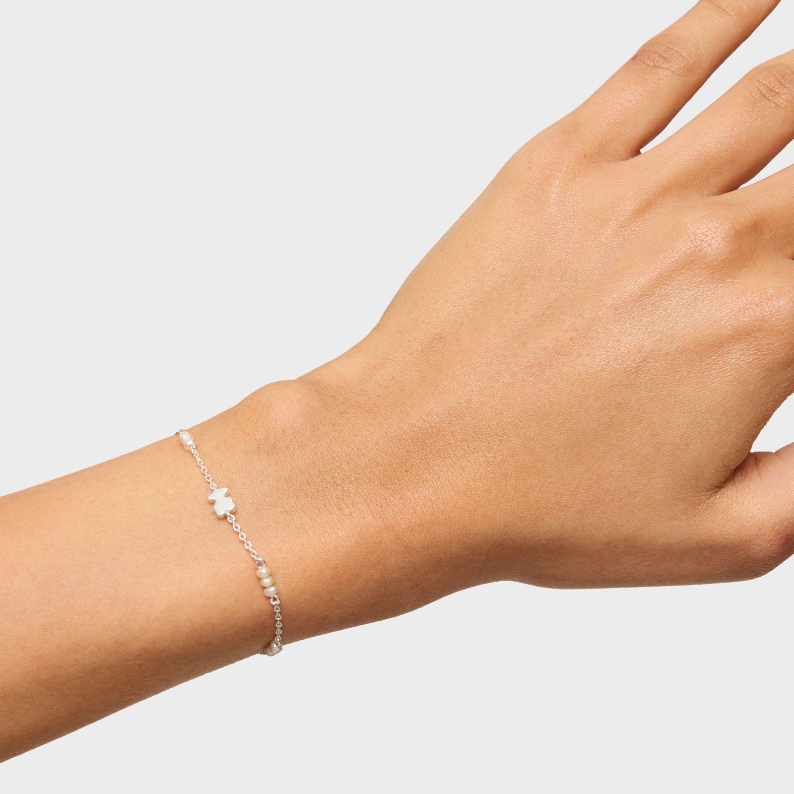 Pulsera cadena de plata, perlas cultivadas Sweet Dolls-5