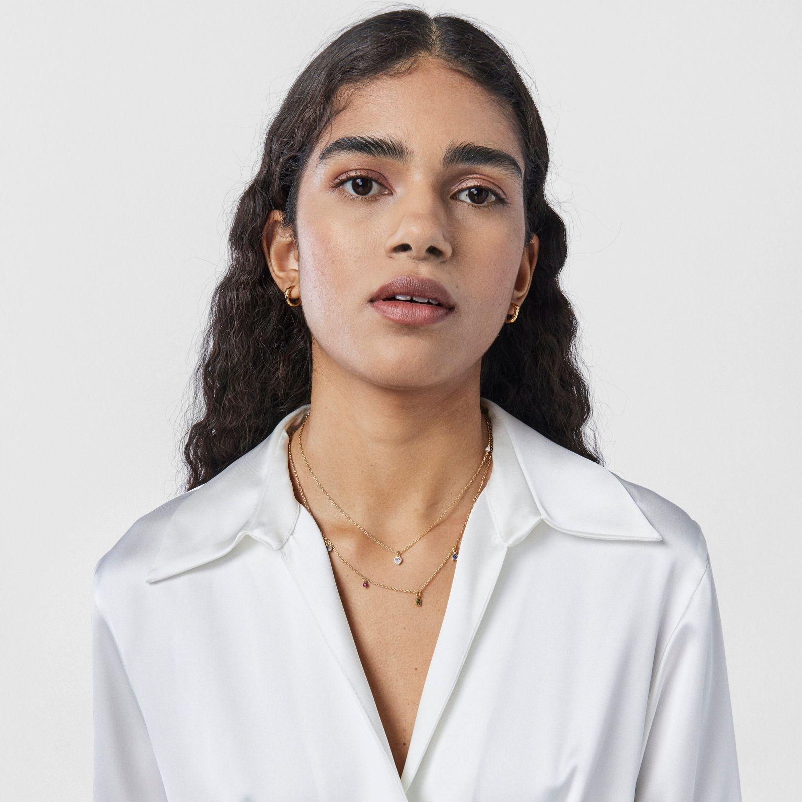 Collar de plata vermeil, gemas y perla TOUS New Motif-6