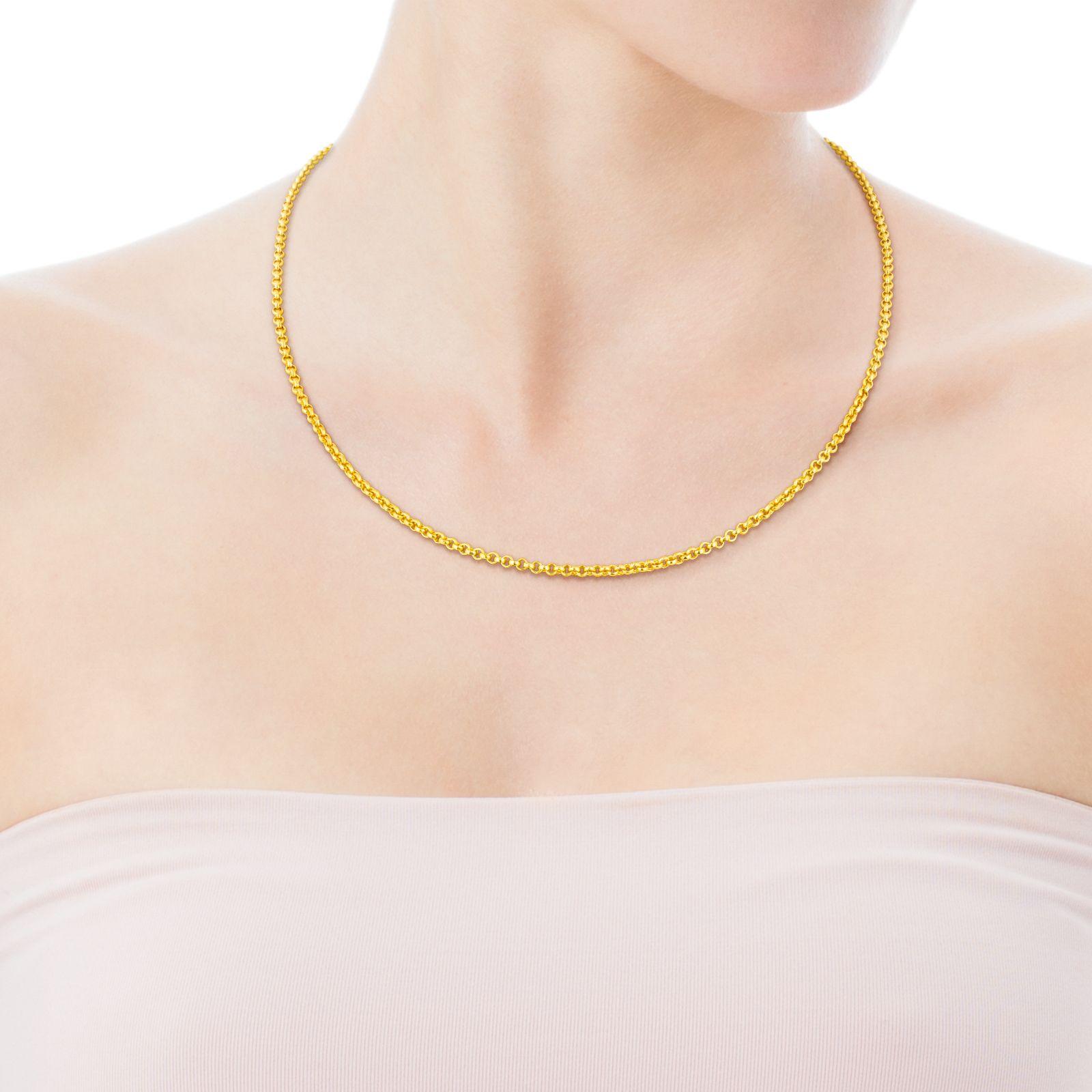 Gargantilla Tous  Chain de Plata Vermeil 50 cm-3
