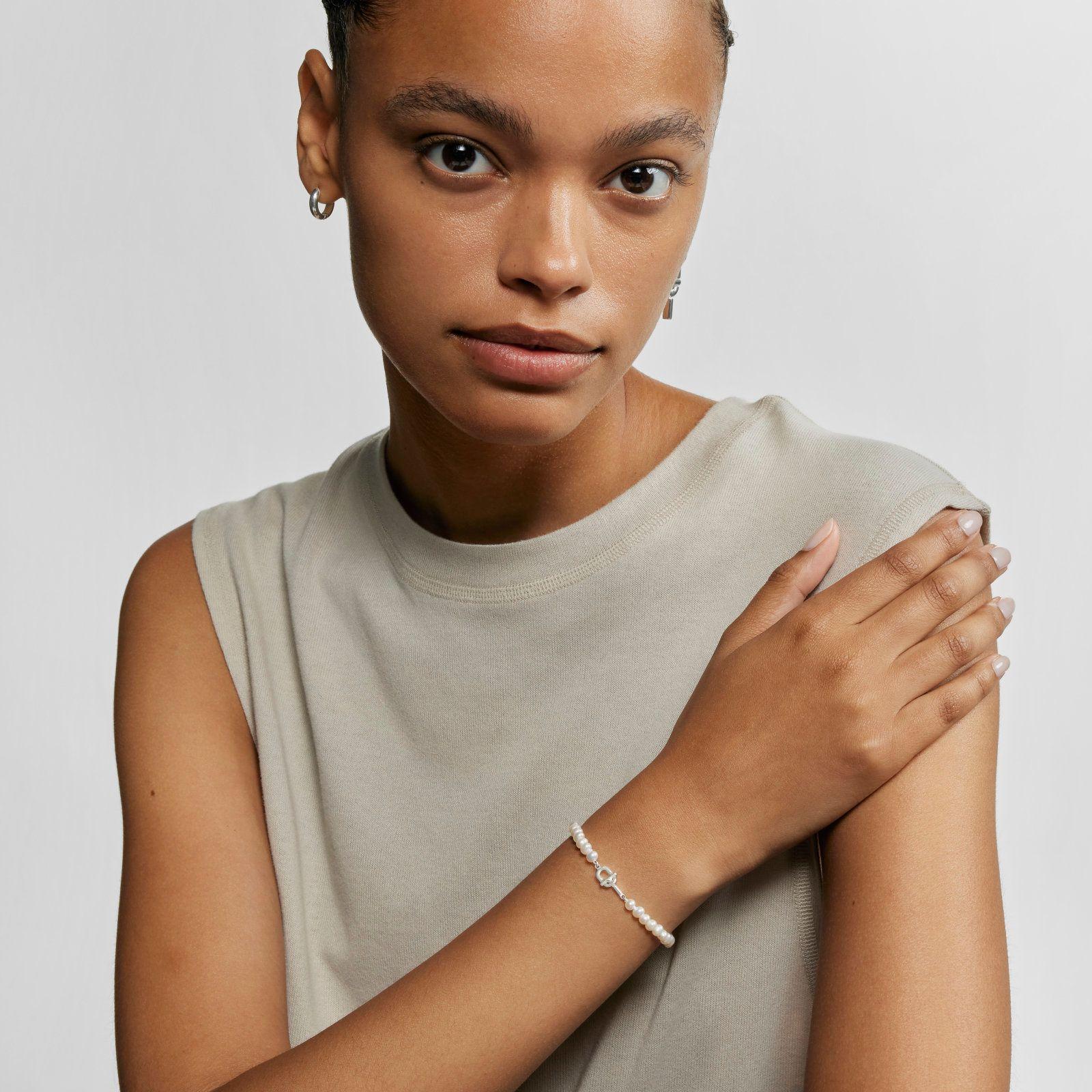 Pulsera de plata y perlas cultivadas TOUS MANIFESTO-4