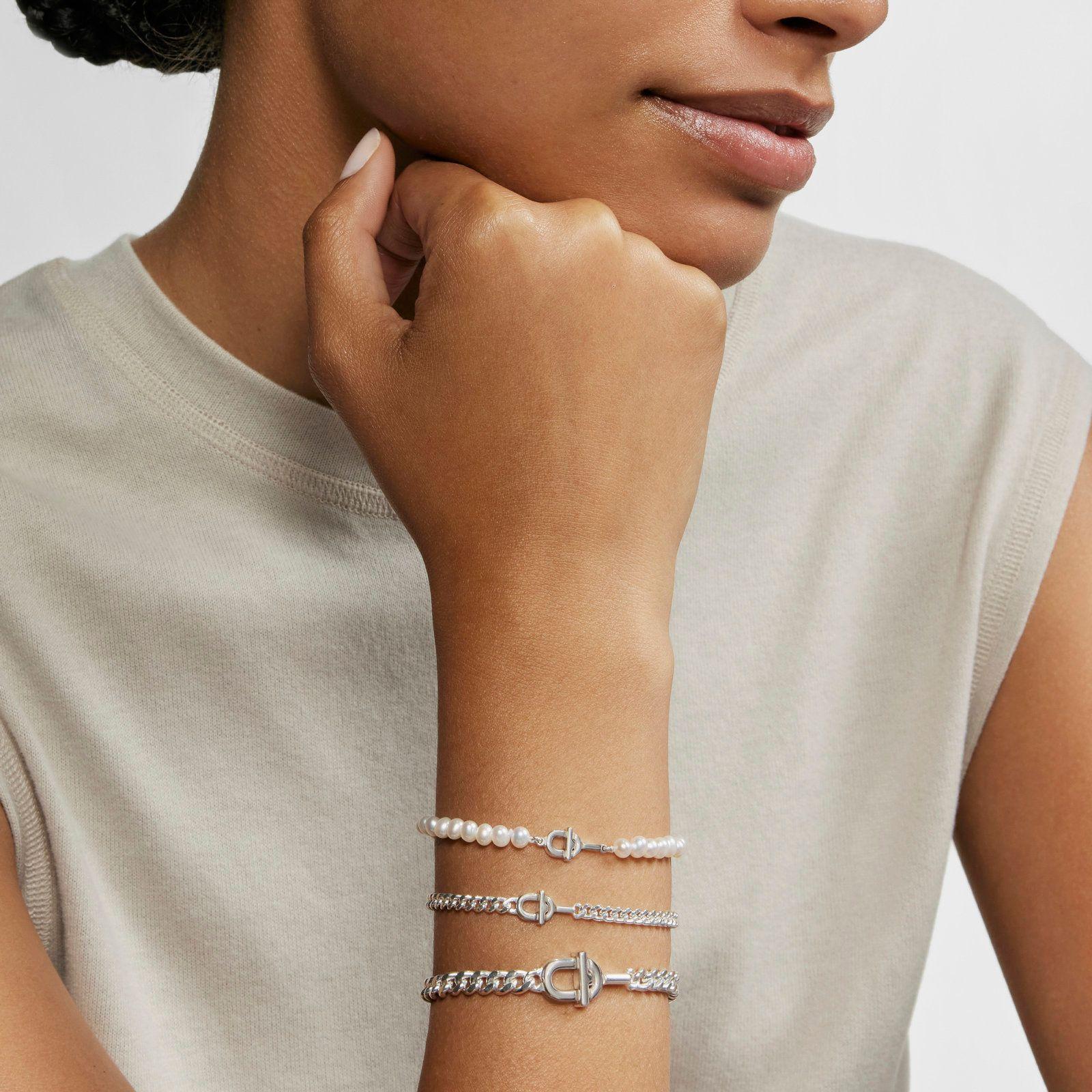 Pulsera de plata y perlas cultivadas TOUS MANIFESTO-5