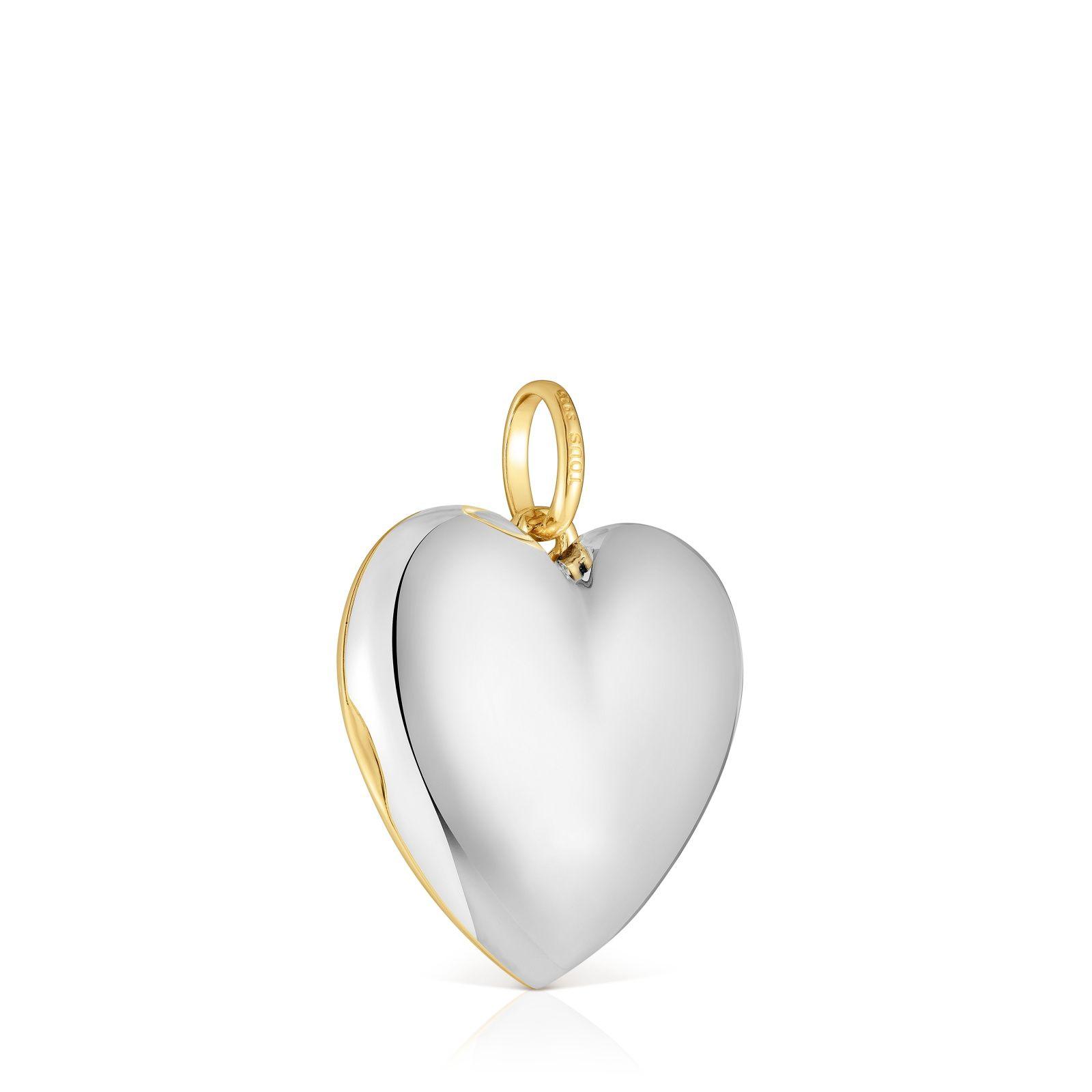 Colgante corazón bicolor Medallions-2