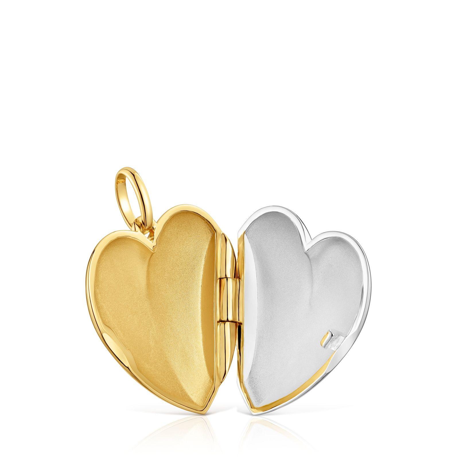 Colgante corazón bicolor Medallions-3