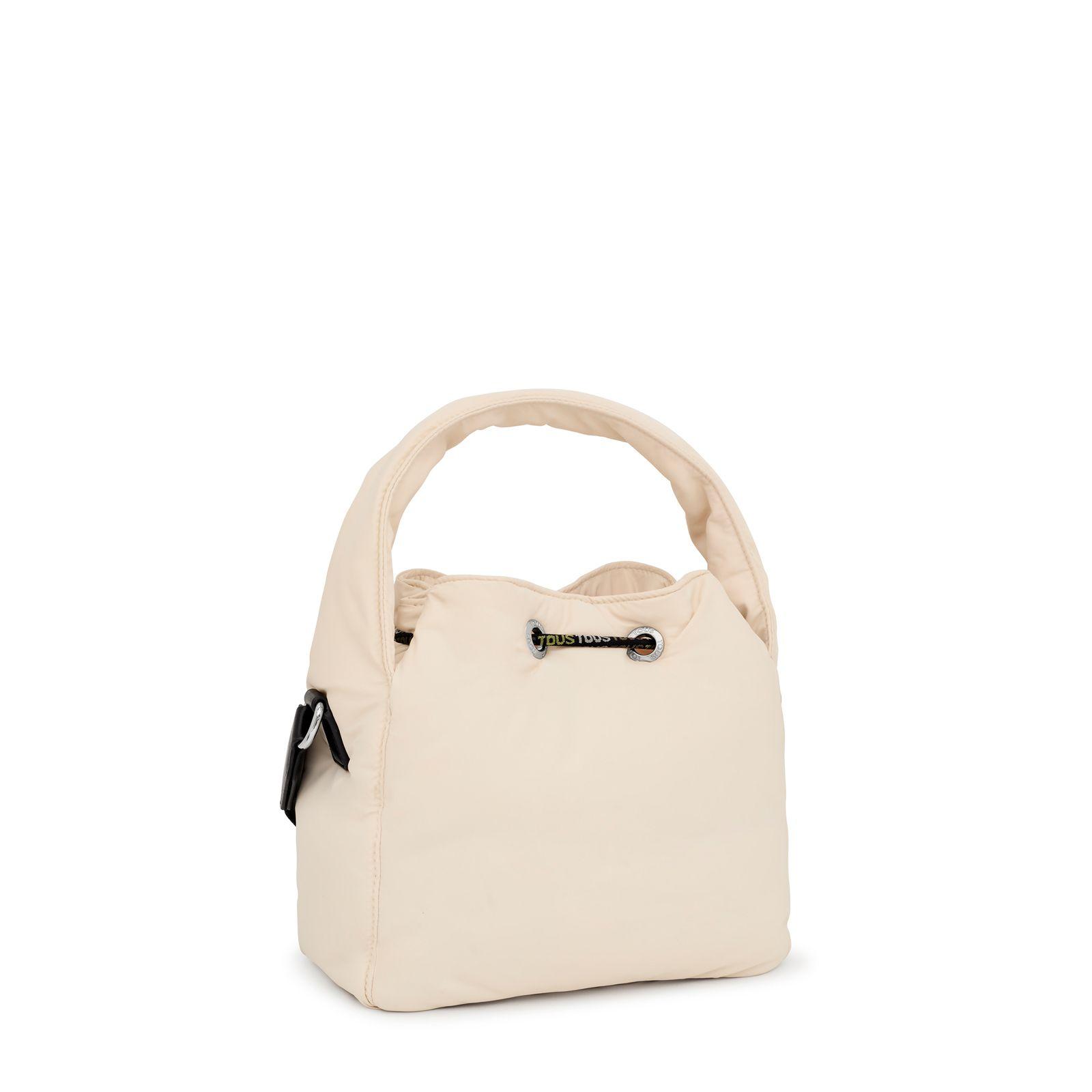 Bolso Bombonera beige TOUS Carol Soft-1