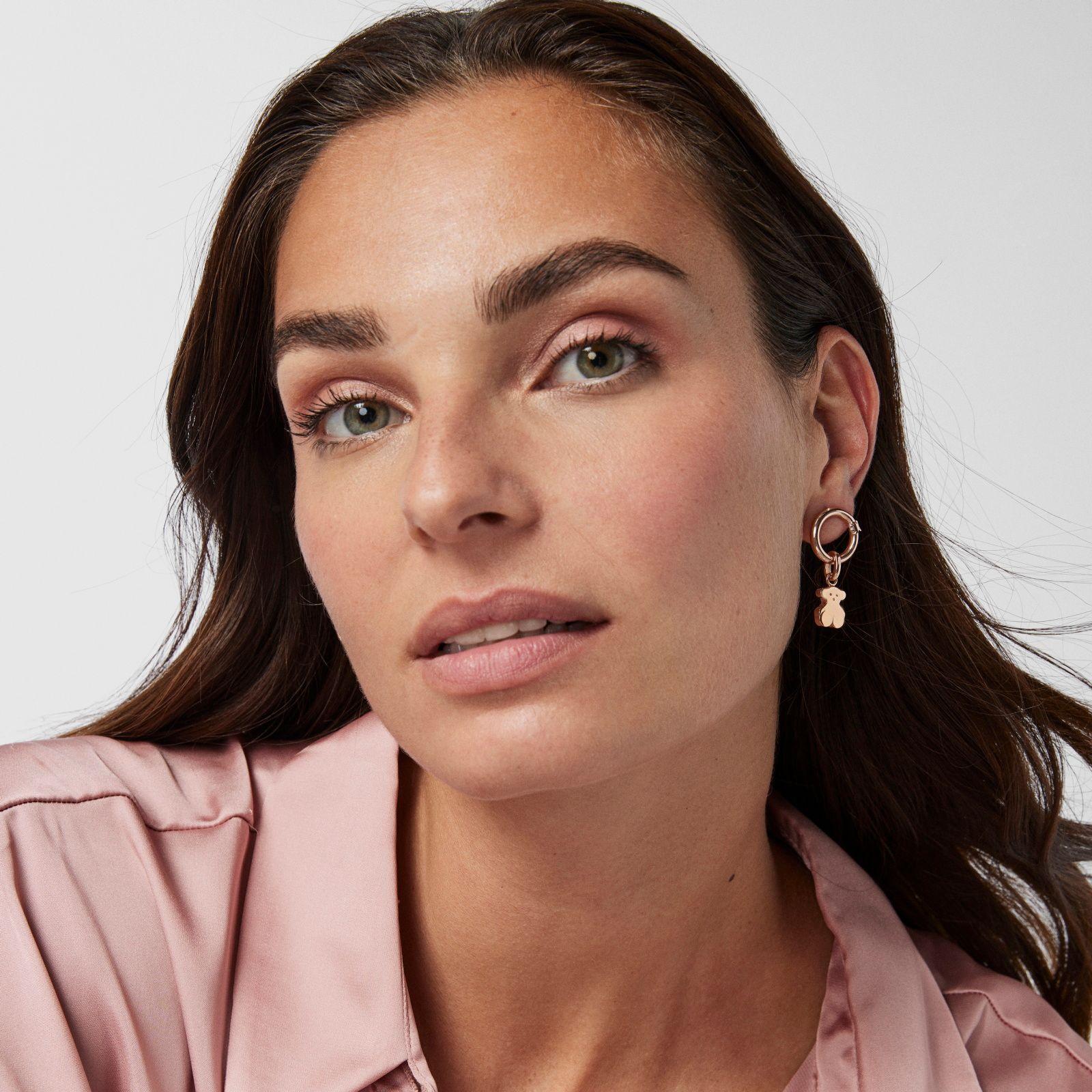 Colgante con baño de oro rosa 18 kt sobre plata Sweet Dolls-3