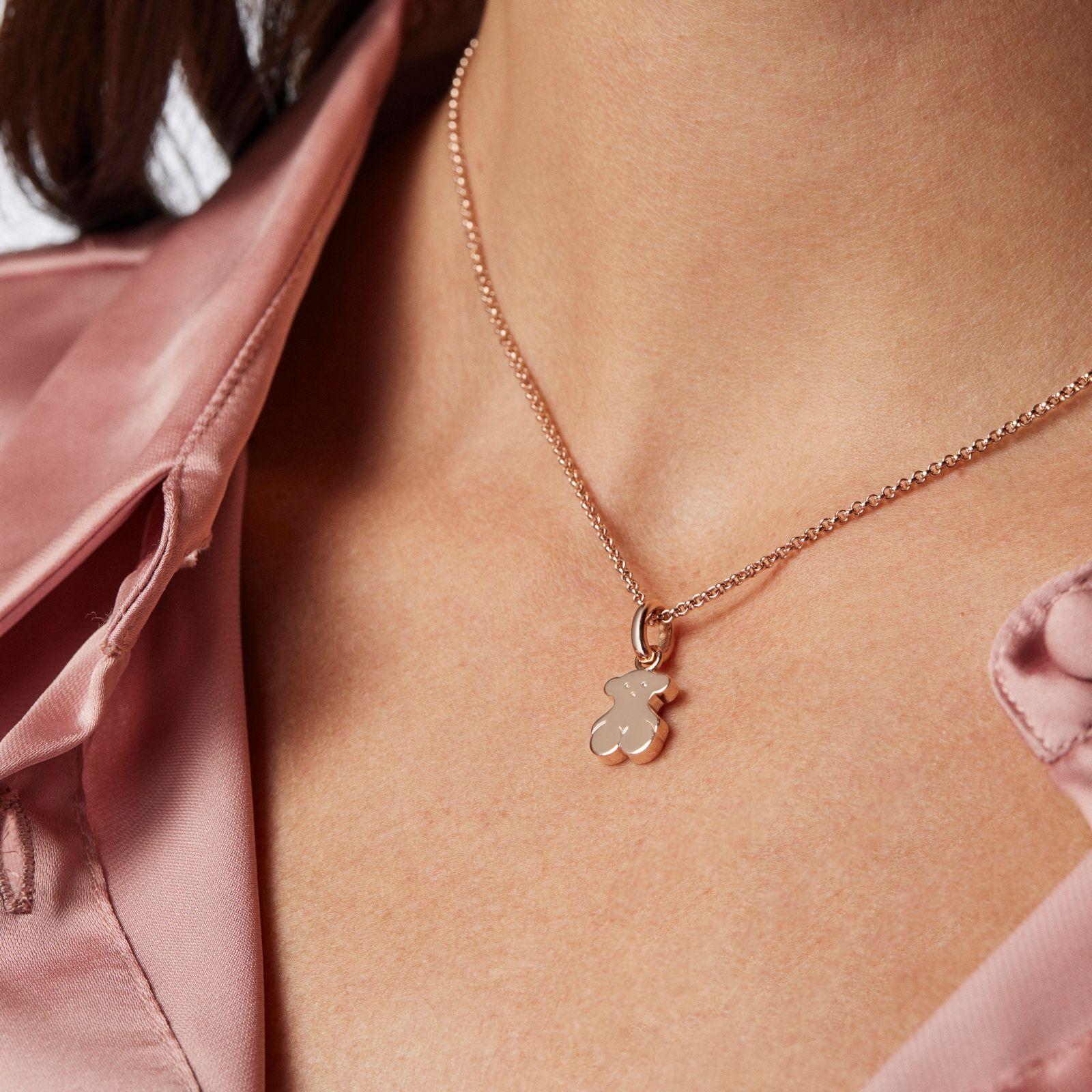 Colgante con baño de oro rosa 18 kt sobre plata Sweet Dolls-5