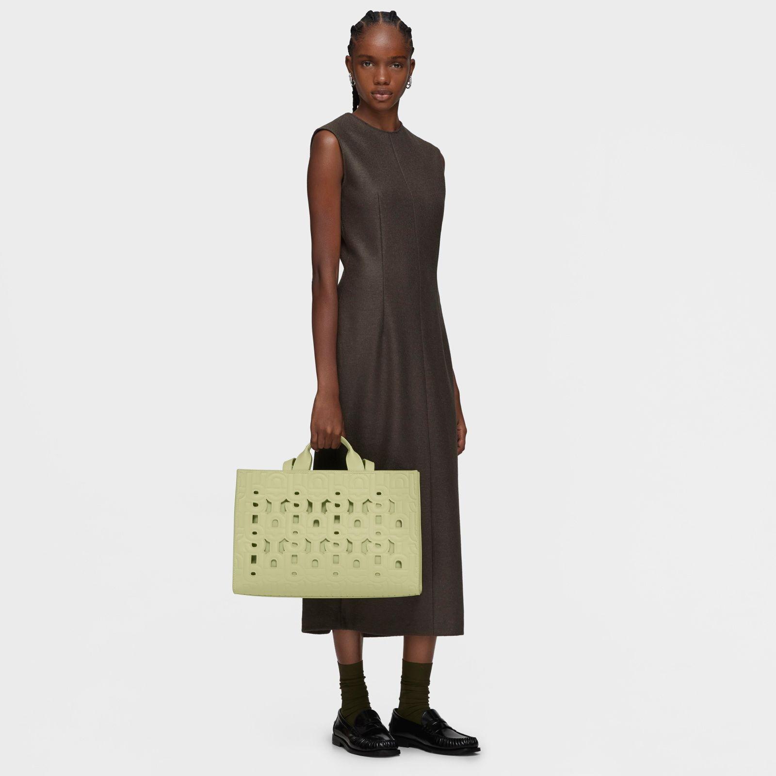 Shopper grande Amaya verde TOUS MANIFESTO CUT-4