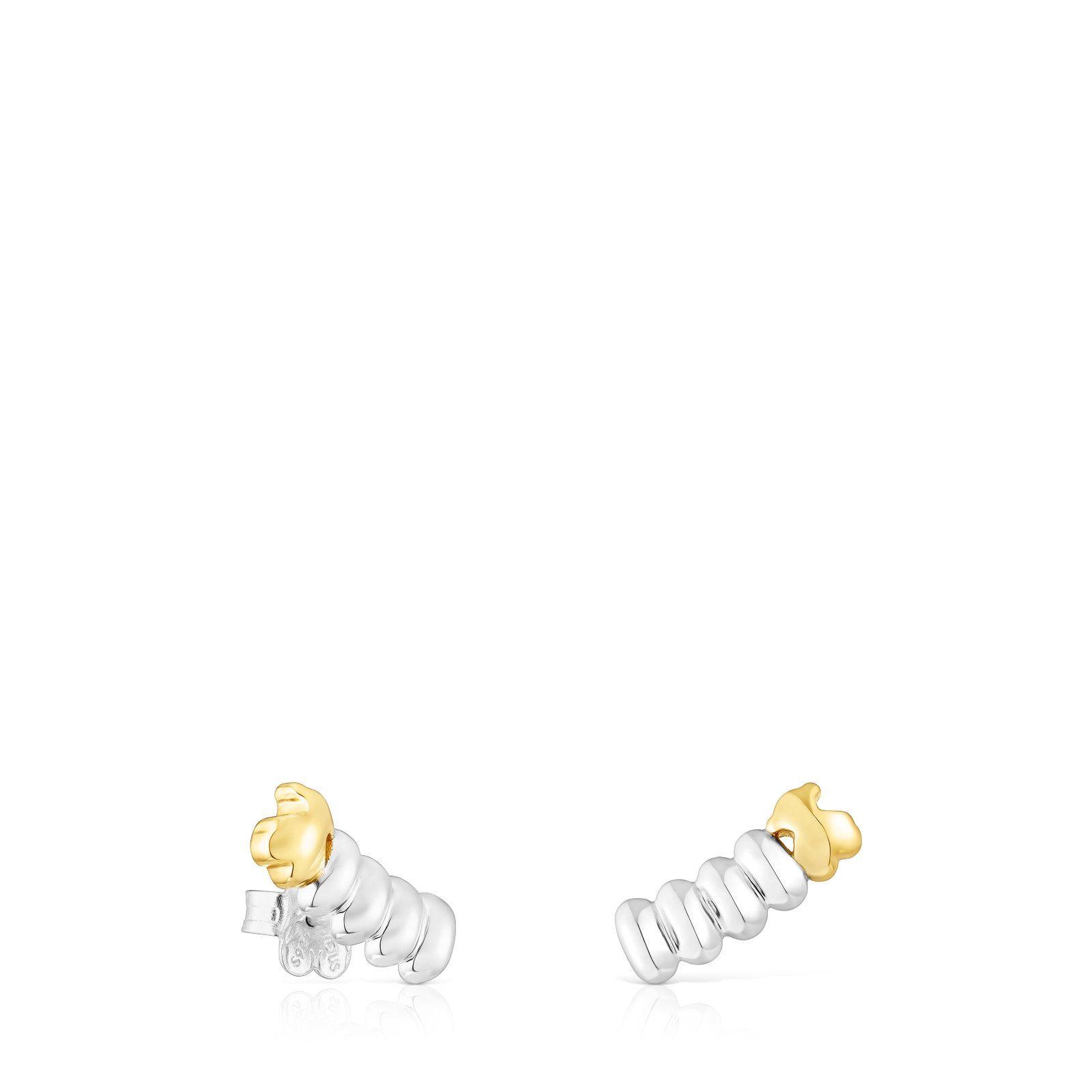Aros trepadores de plata y plata vermeil Virtual Garden Tous-0