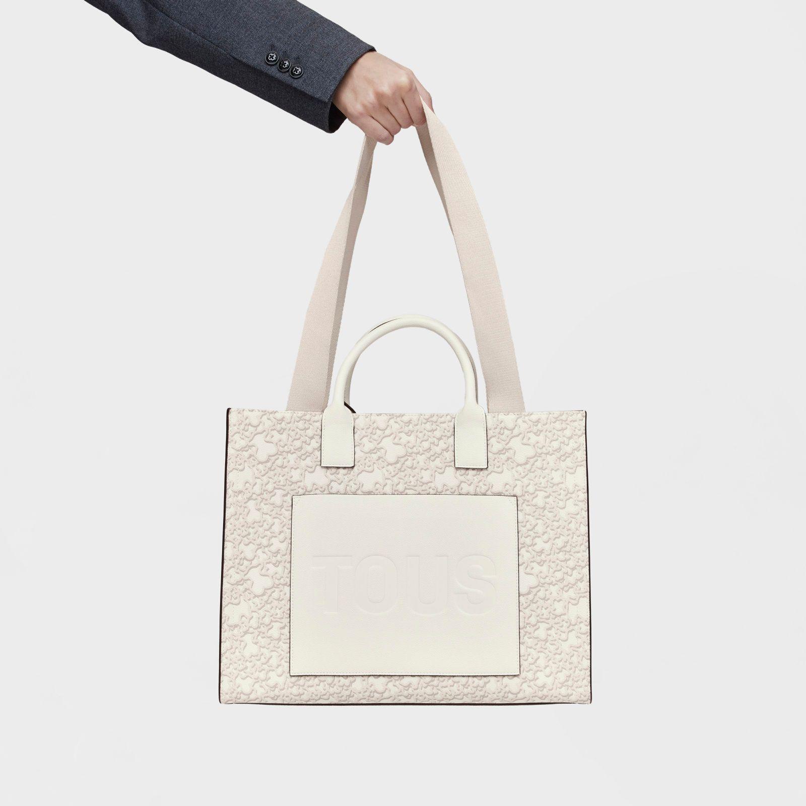 Shopper grande Amaya gris claro Kaos Mini Evolution-5