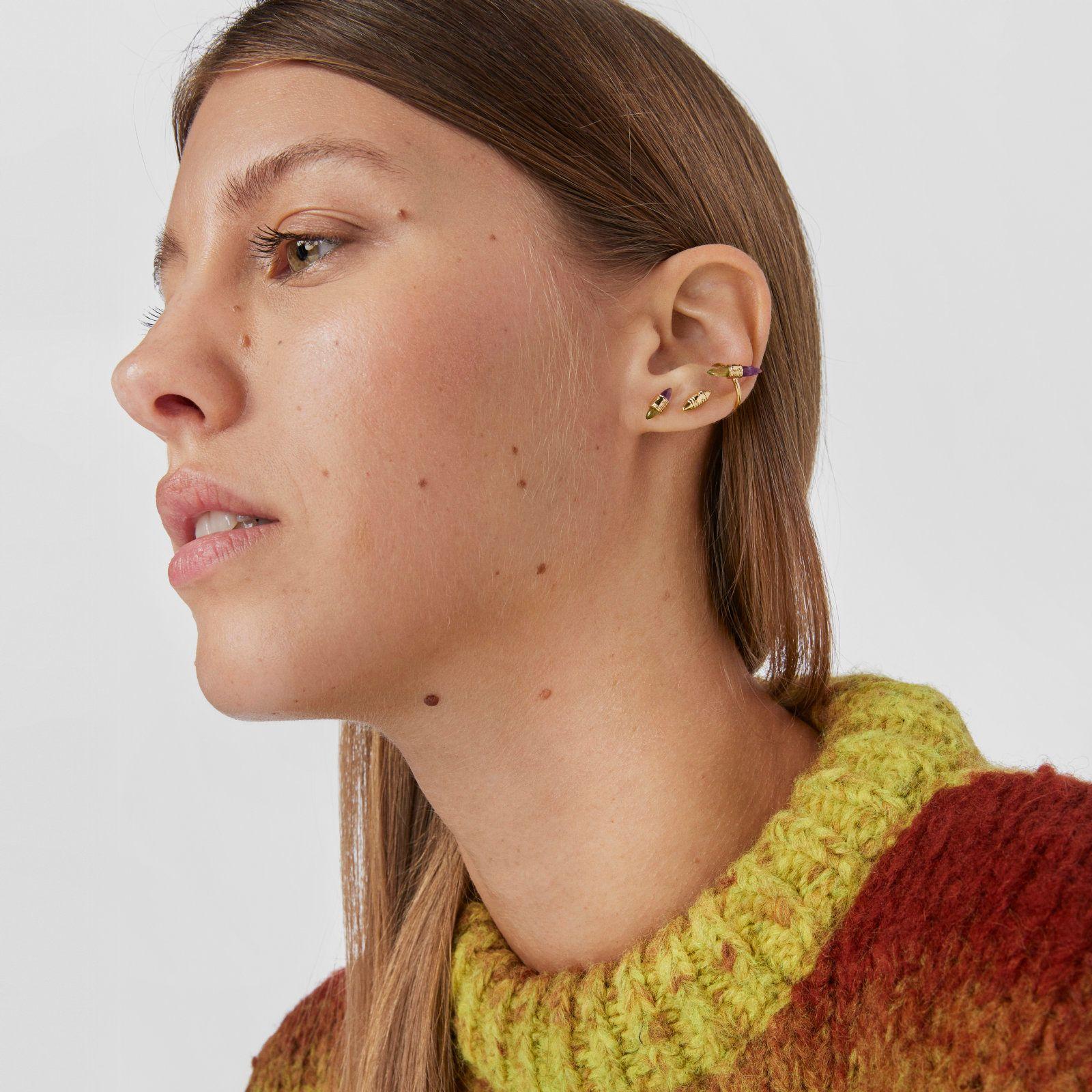 Aro Earcuff de oro y gemas Lure Tous-3
