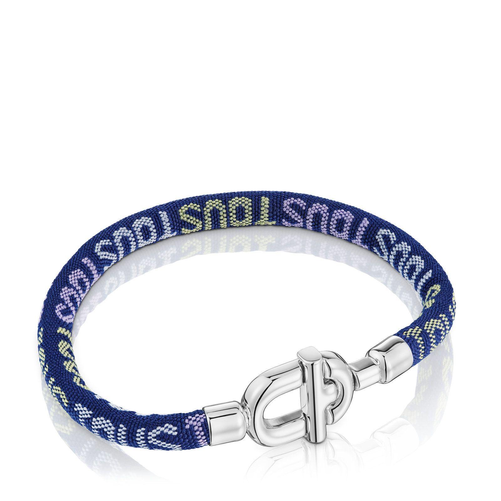 Pulsera de plata y cordón TOUS MANIFESTO-0