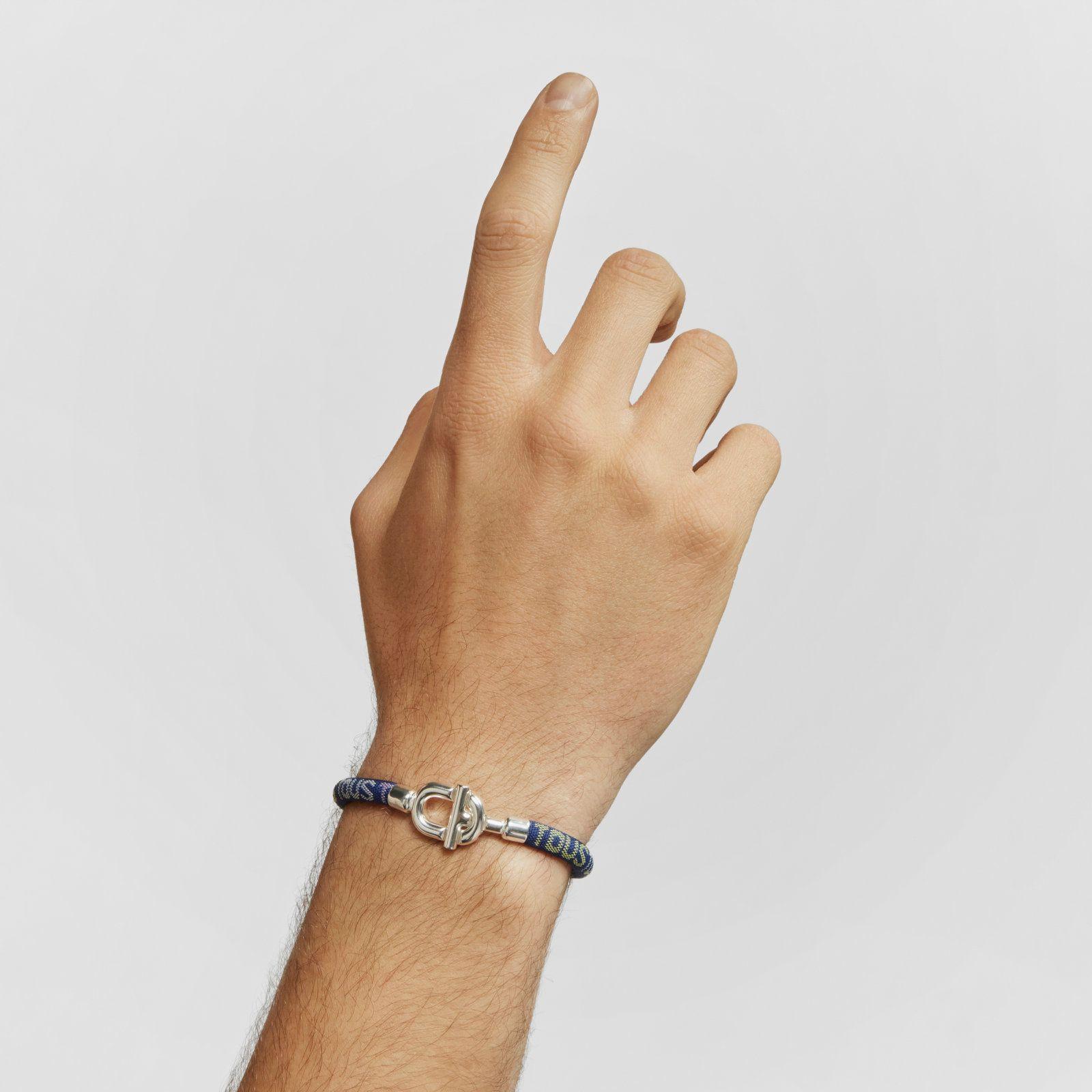 Pulsera de plata y cordón TOUS MANIFESTO-3