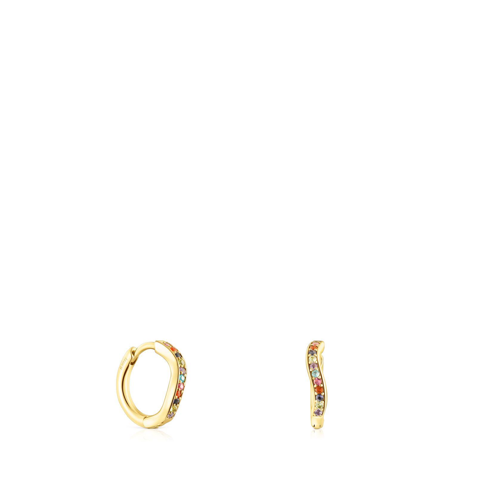 Aros de plata vermeil y gemas TOUS Vibrant Colors-0