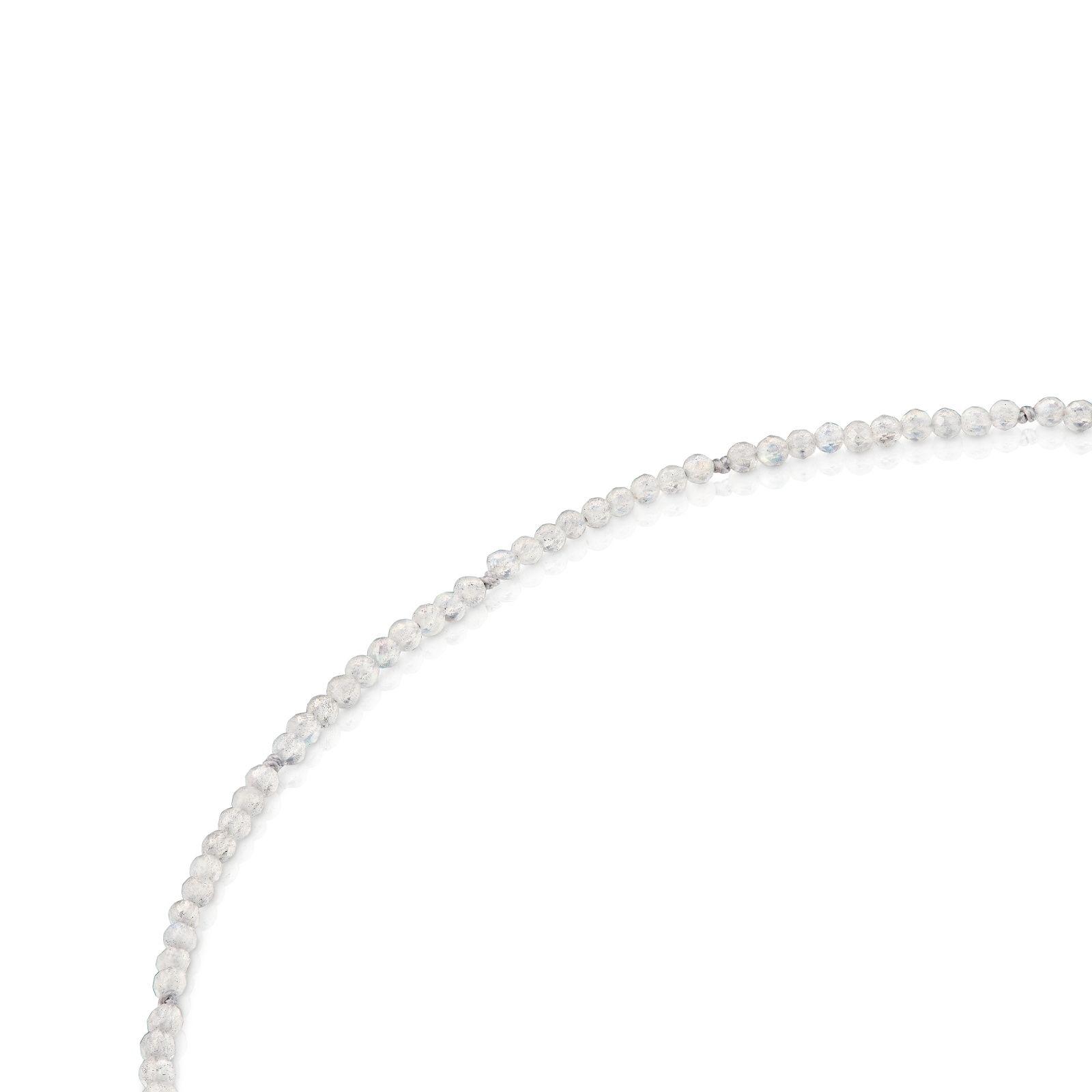 Collar corto de oro y labradorita Hold Oval-2