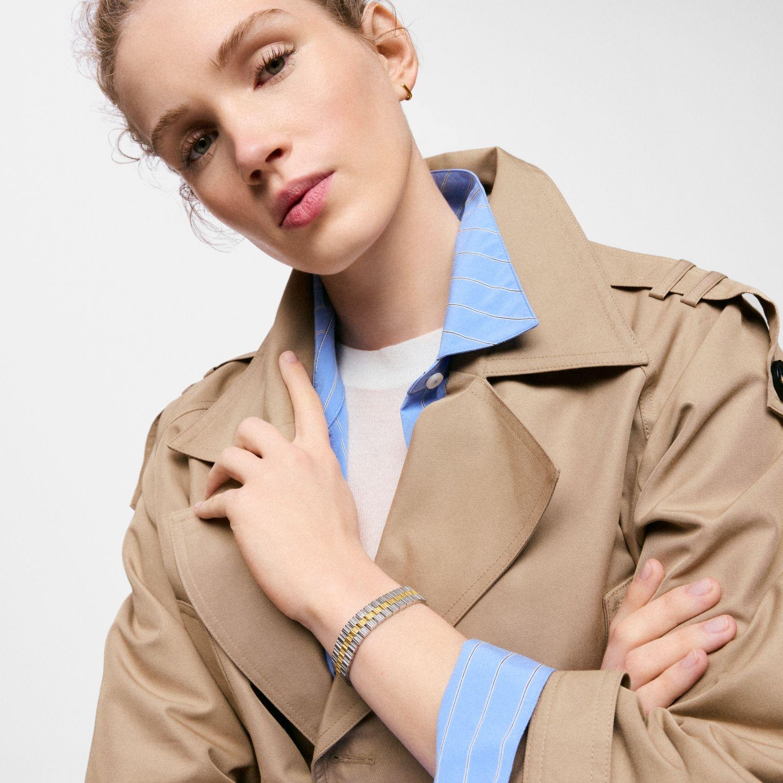 Pulsera de eslabones en acero bicolor TOUS 1950-4